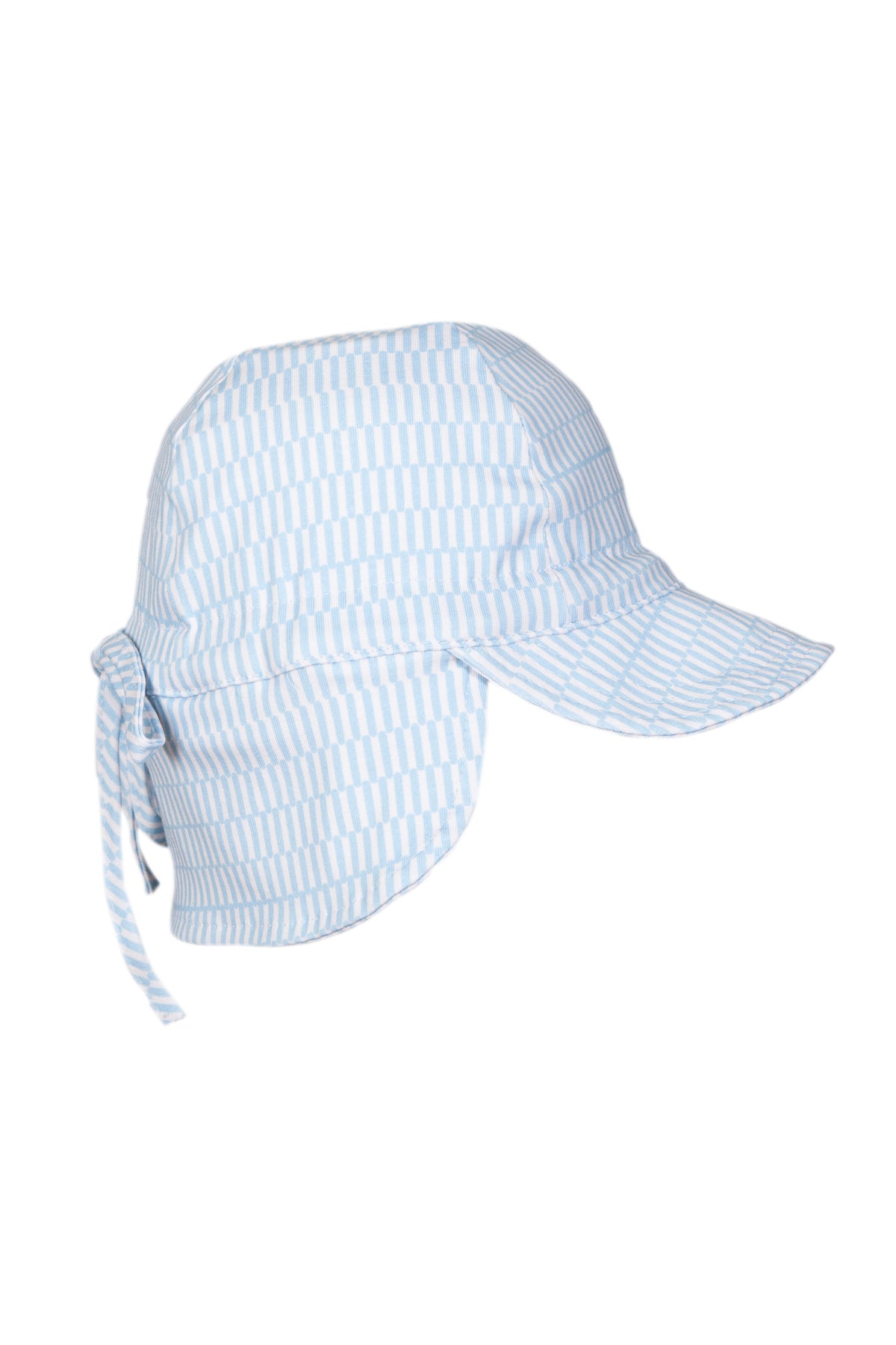 Acorn Kids - Blue Sprinkle Soft Jersey Flap Cap