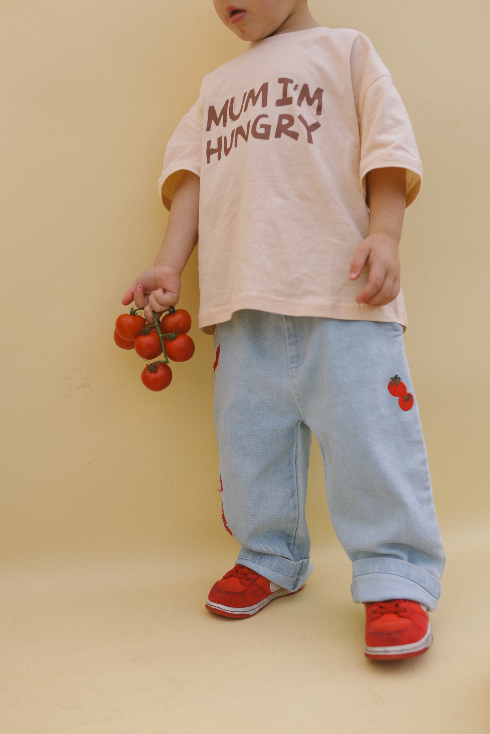 Small Swim Club - Mum I'm Hungry T-Shirt Cream