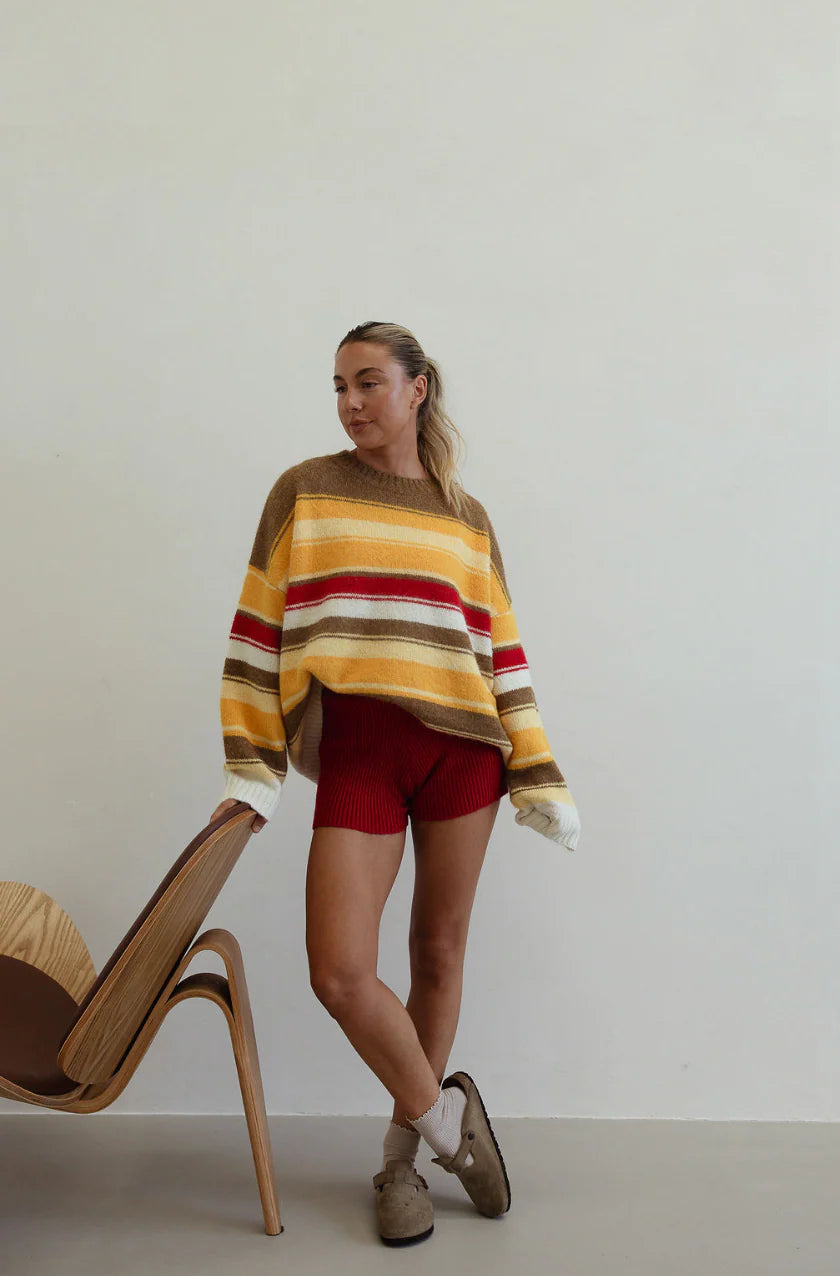 By Billie - Isabel Knit Autumn Stripe