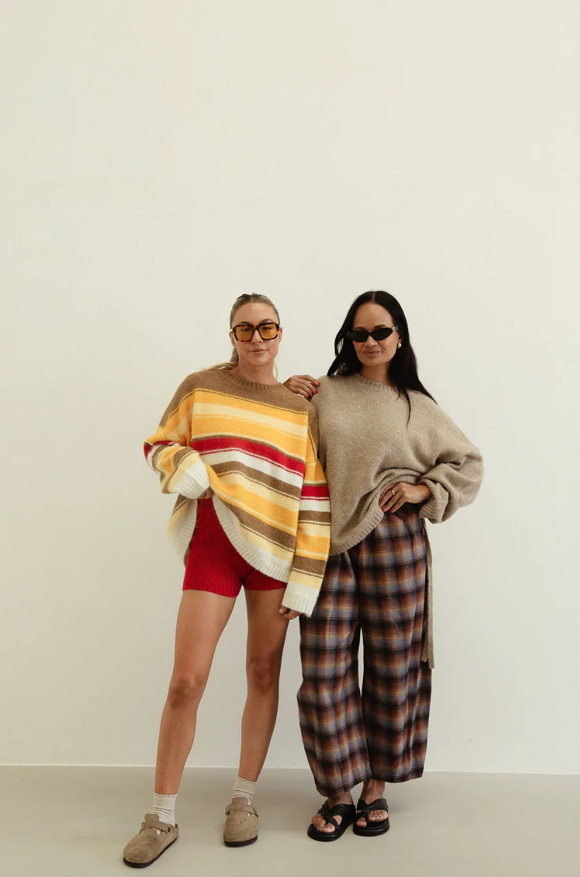 By Billie - Isabel Knit Autumn Stripe