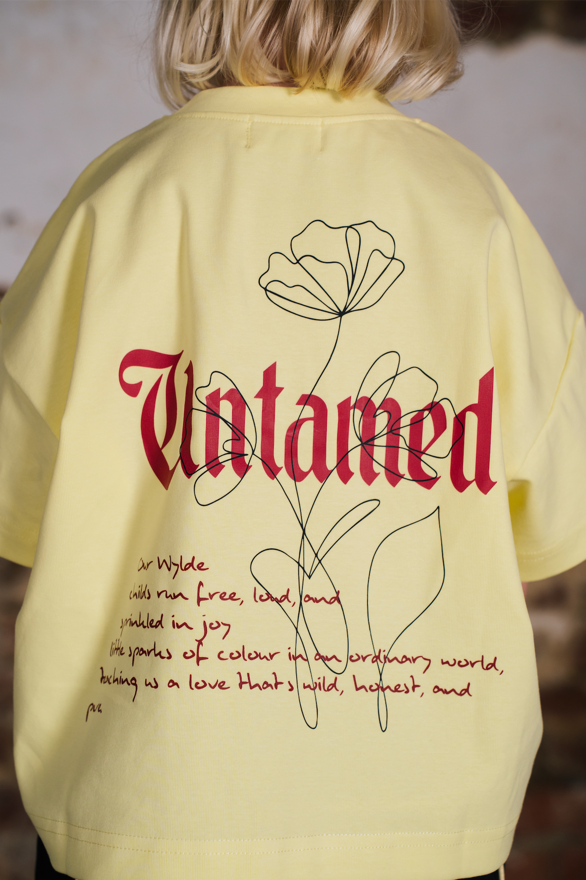 Wylde the Label No Saint Tee Lemon