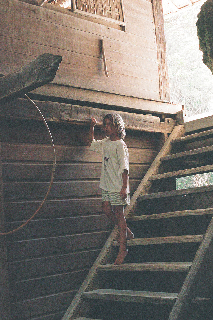 Illoura the Label - Thea Shorts Hunter Stripe