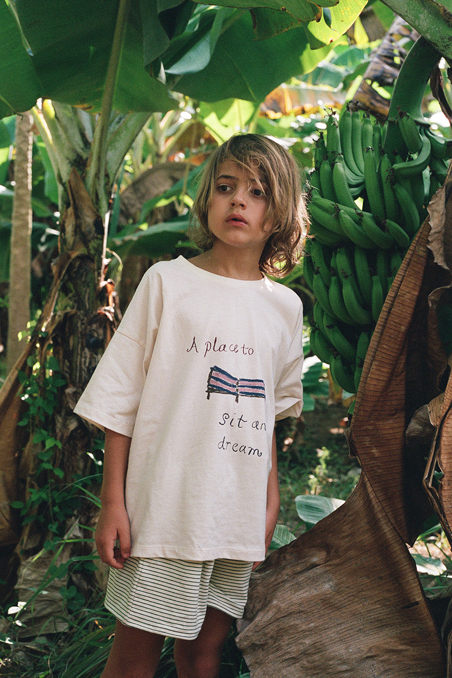 Illoura the Label - Sit and Dream Artist Collab Tee Natural