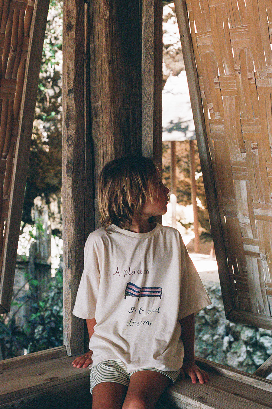 Illoura the Label - Sit and Dream Artist Collab Tee Natural