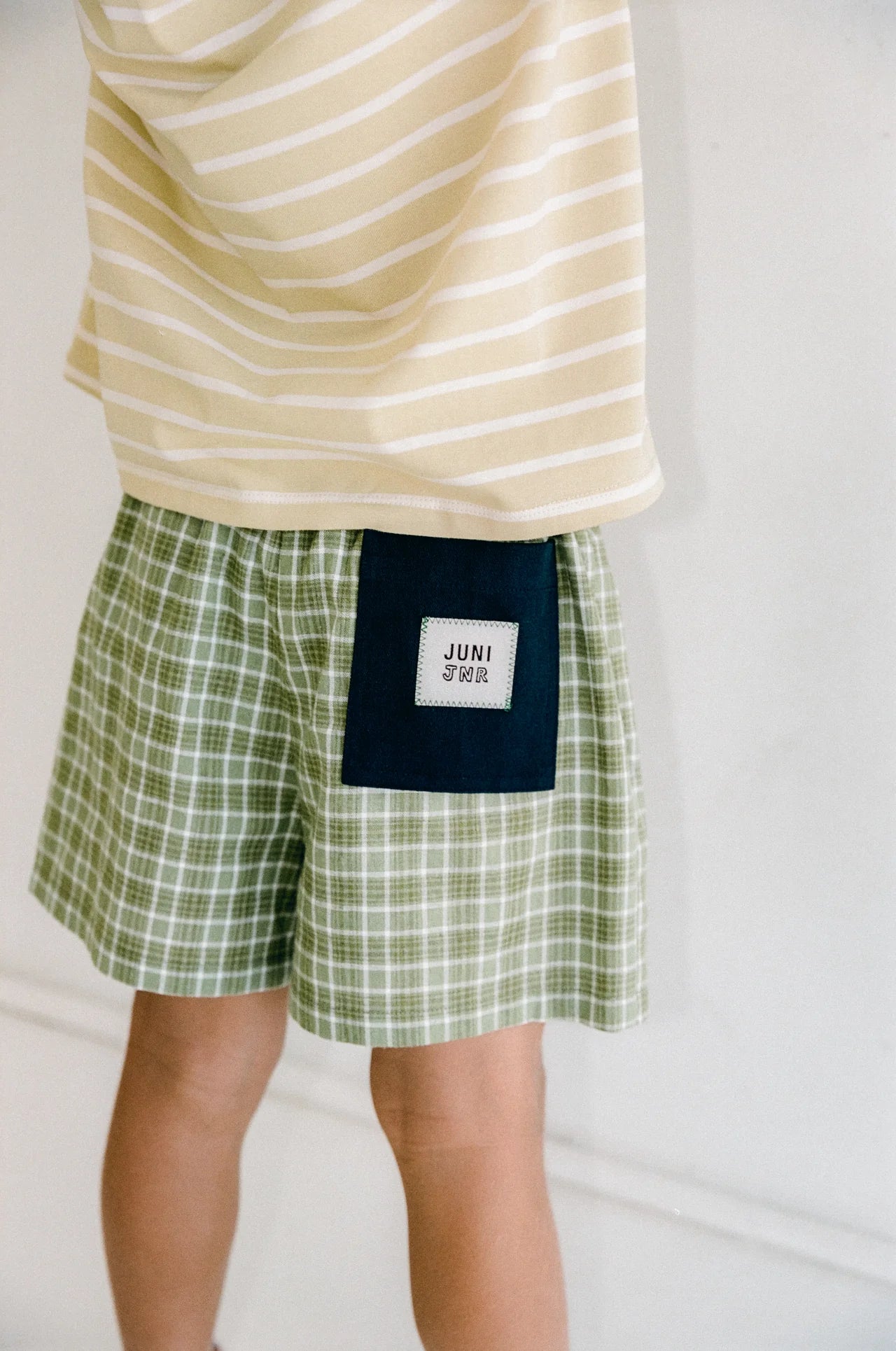 JUNI JNR - Banjo Short Green Check