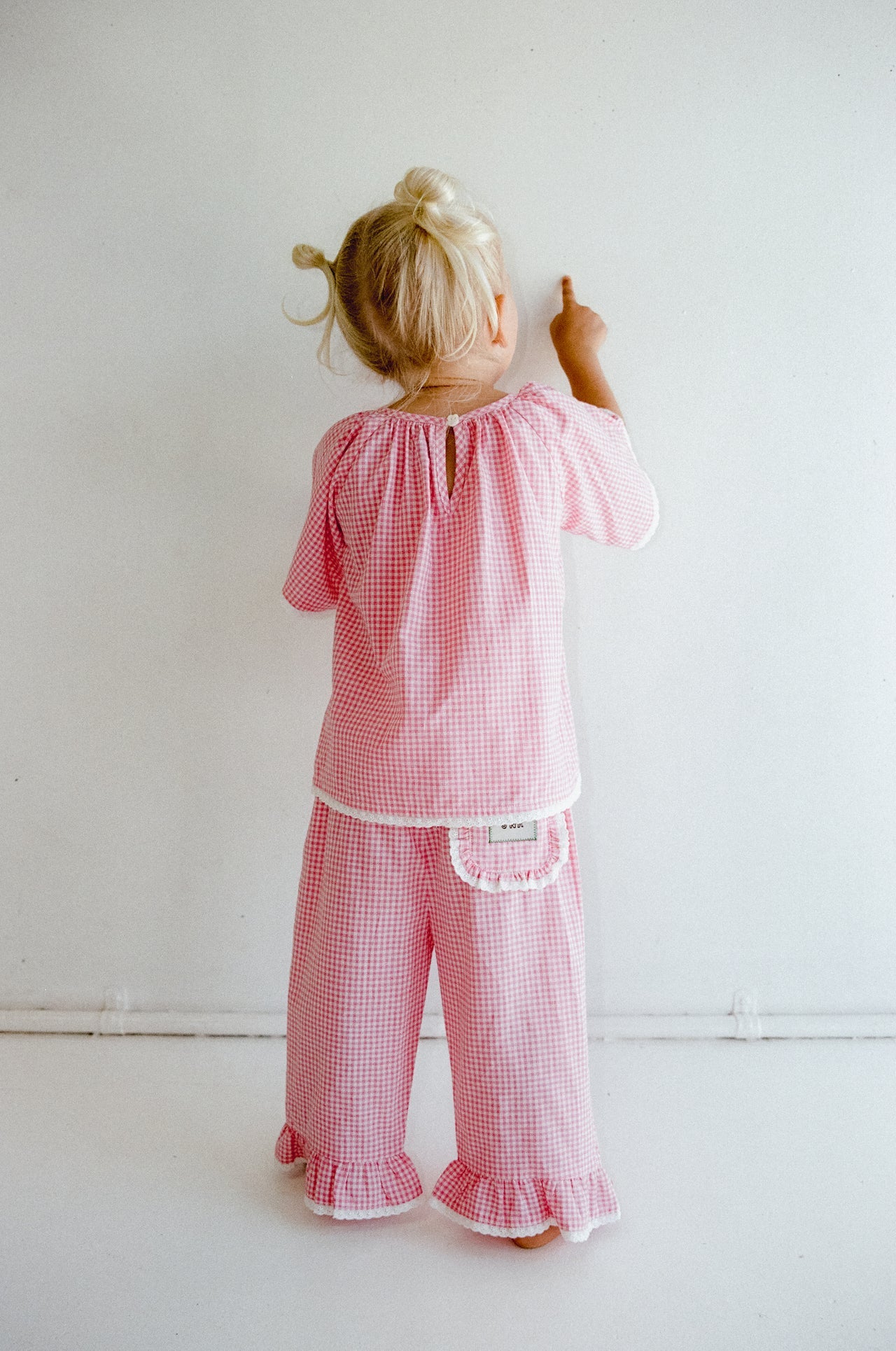 JUNI JNR - Penny Blouse Strawberry Gingham