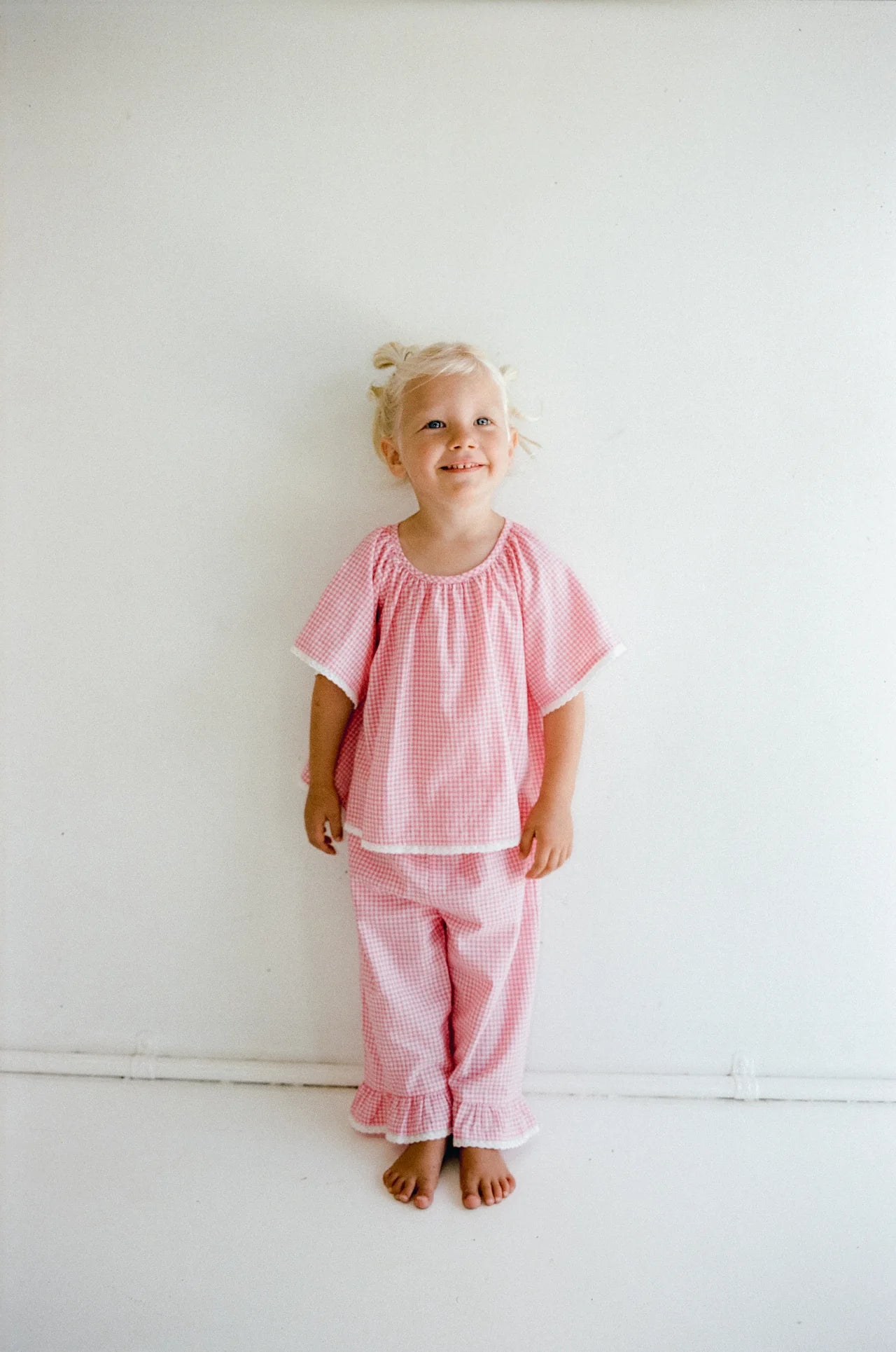 JUNI JNR - Penny Blouse Strawberry Gingham