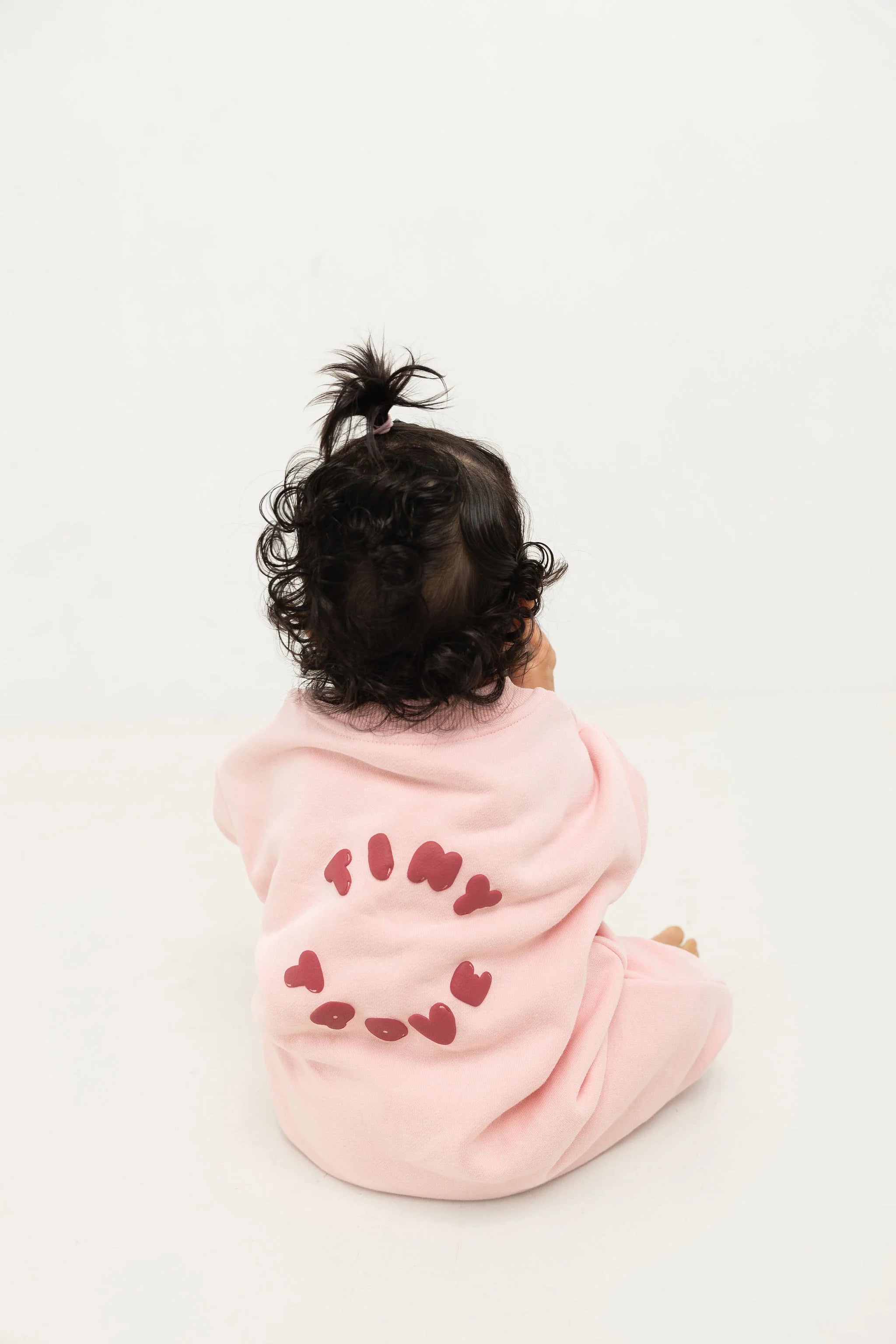 Tiny Trove - Otto Puff Circle Logo Romper Pink
