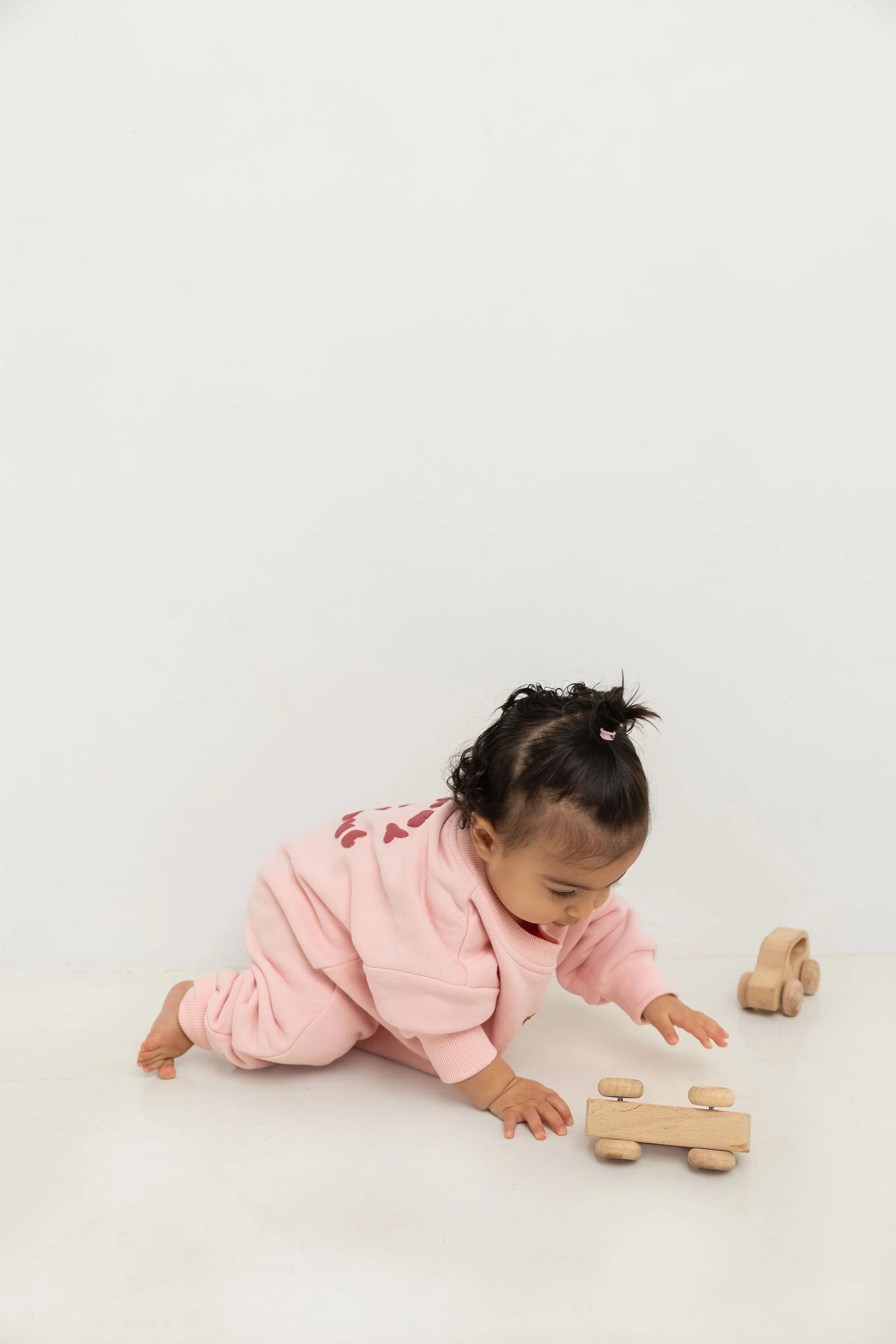 Tiny Trove - Otto Puff Circle Logo Romper Pink