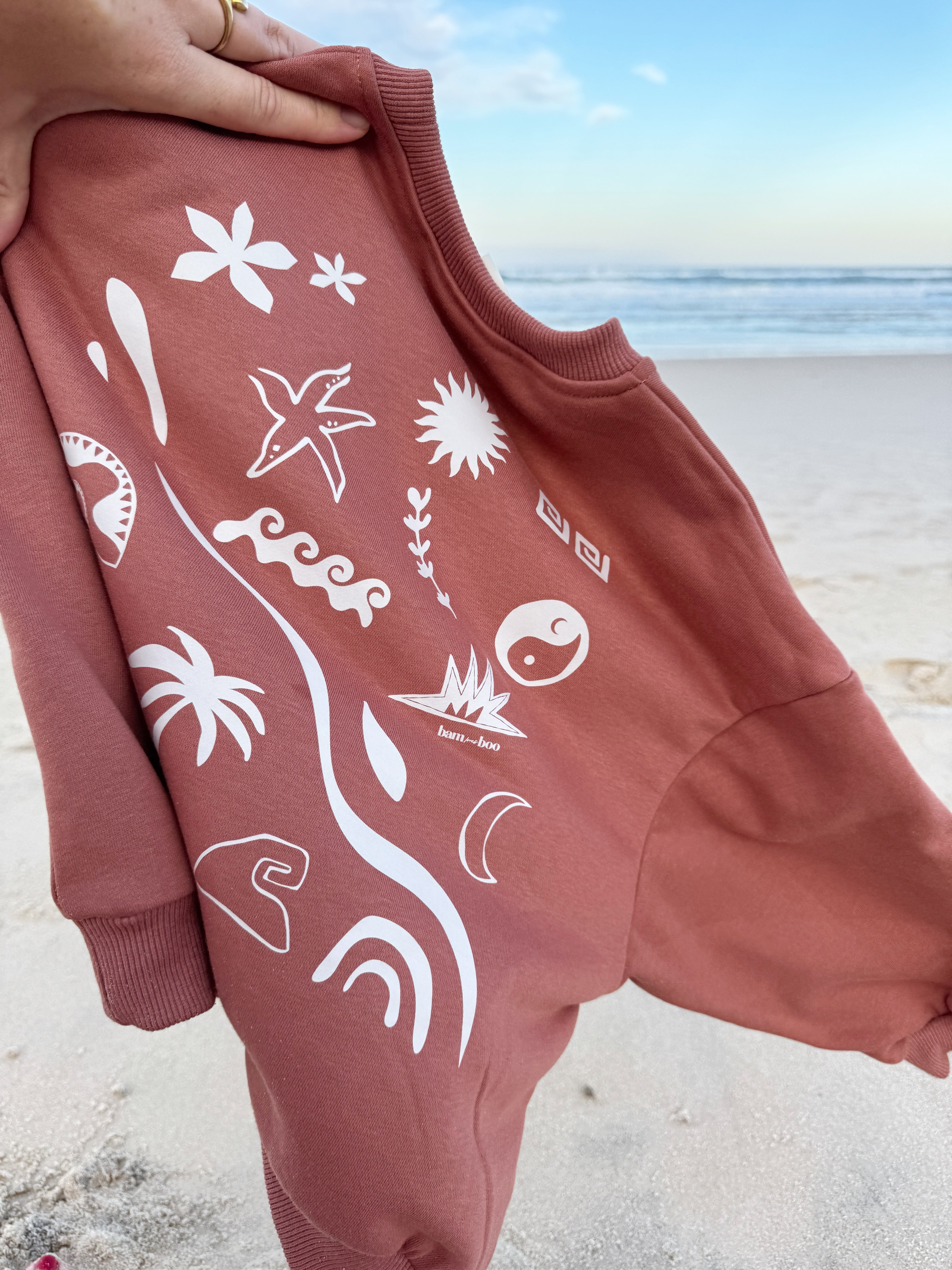 Bam Loves Boo - Beachcomber Jumper Clay
