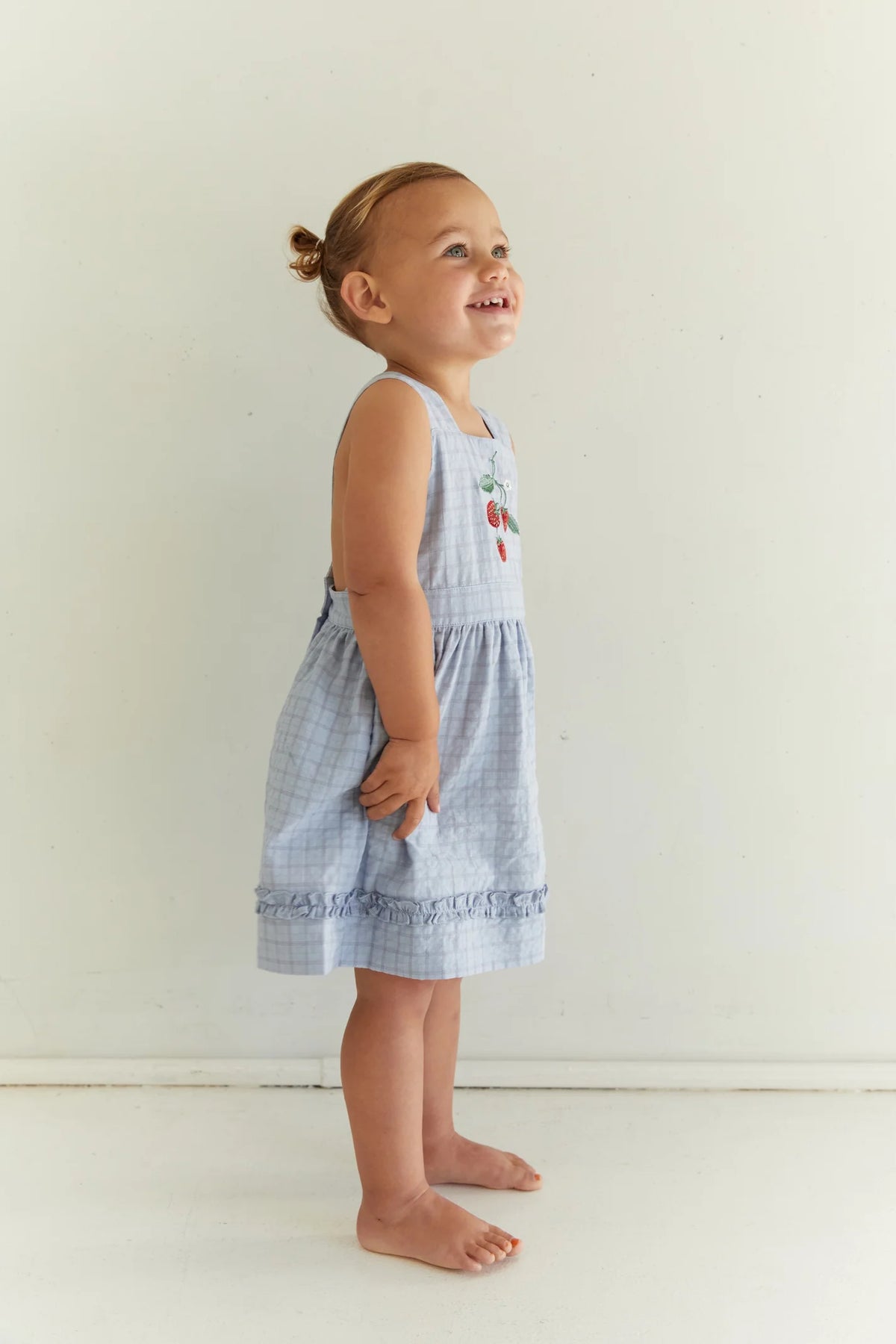 JUNI JNR - Coco Dress Sky Gingham