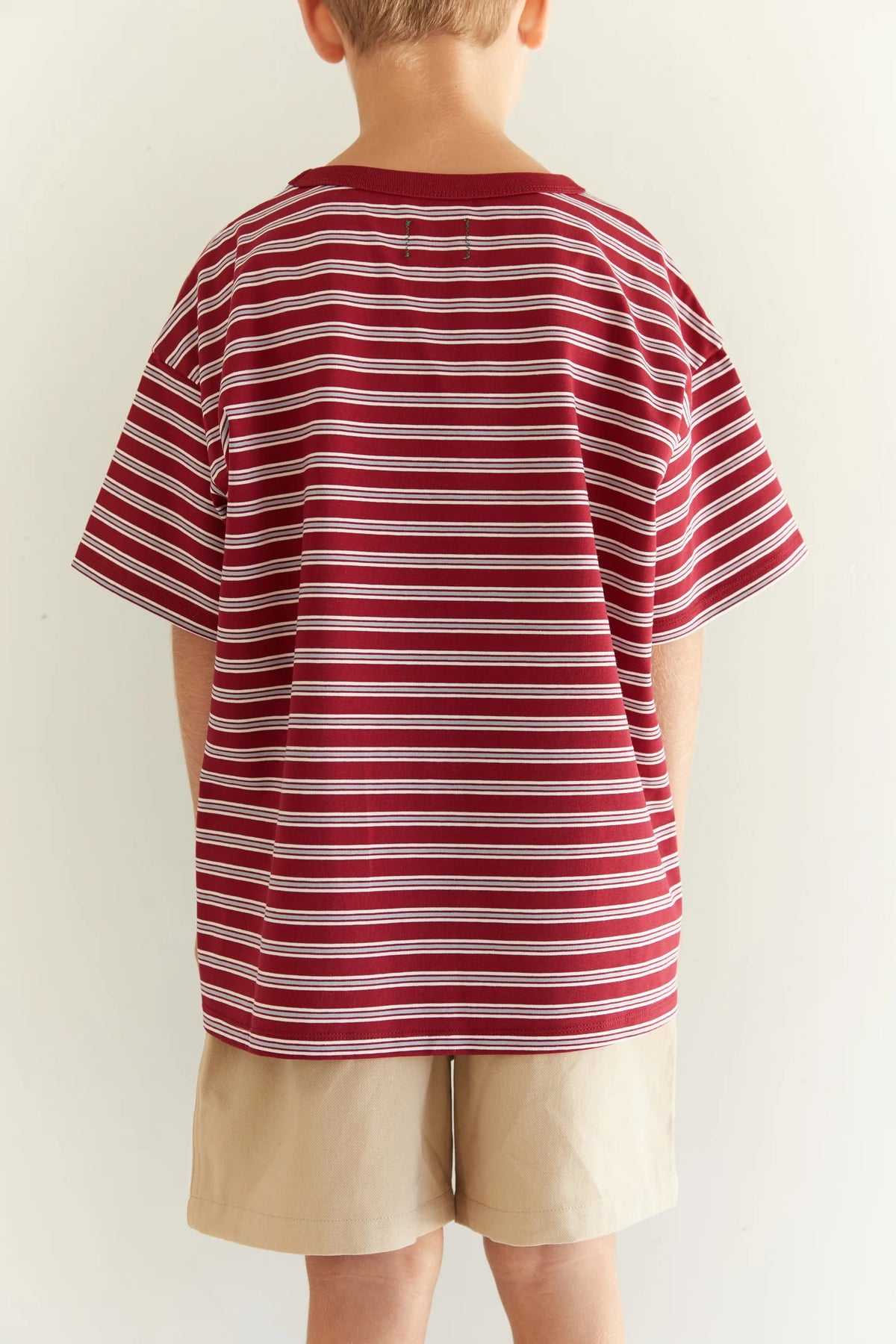 JUNI JNR - Zion Tee Cherry Stripe