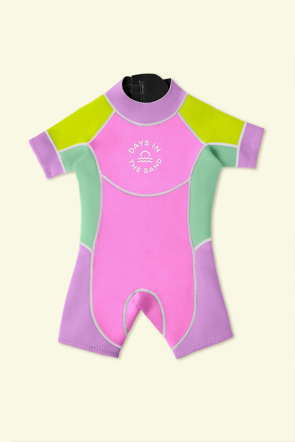 Days in the Sand Short Sleeve Springsuit Violet Tide front