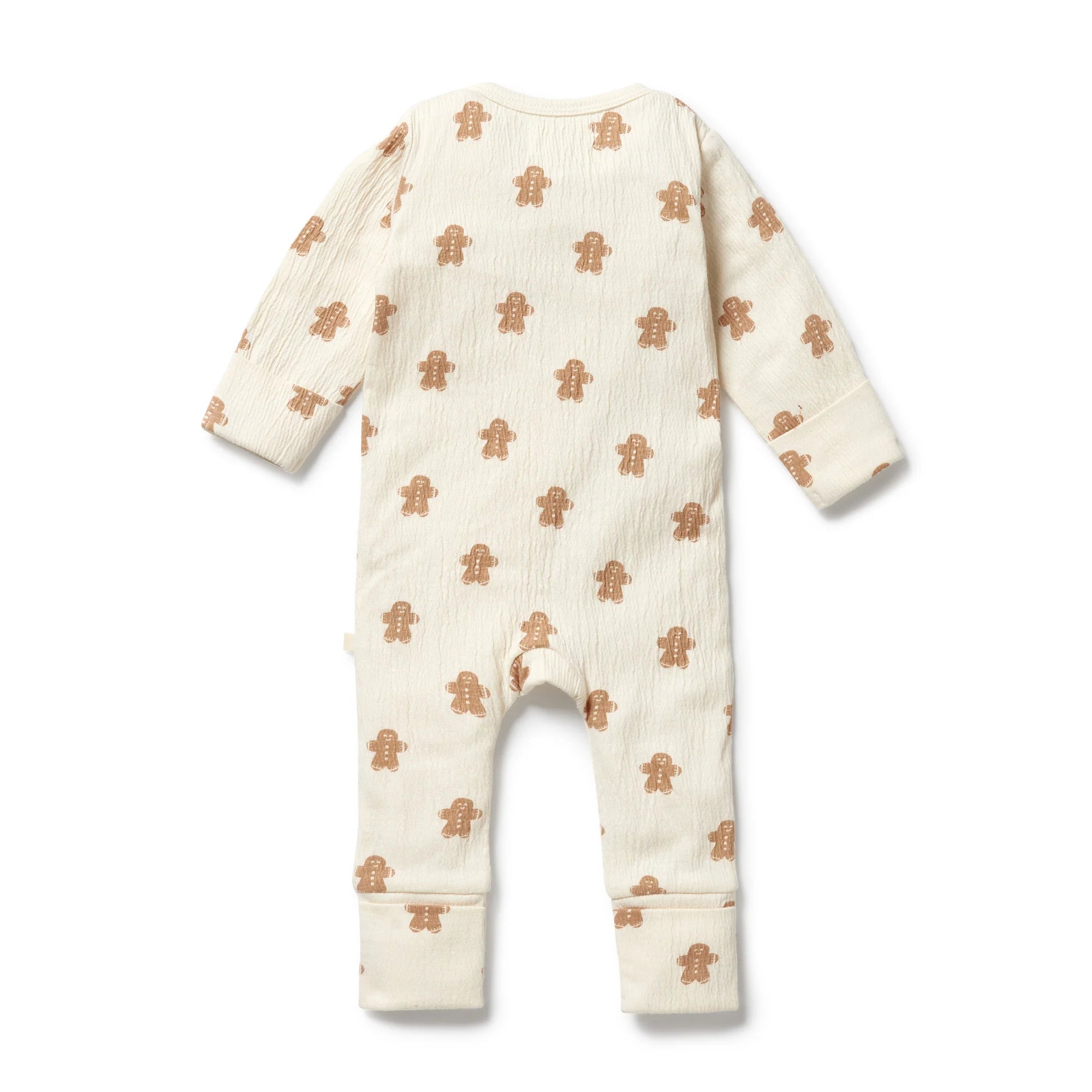 Wilson & Frenchy - Organic Crinkle Zipsuit with Feet Spice & Nice