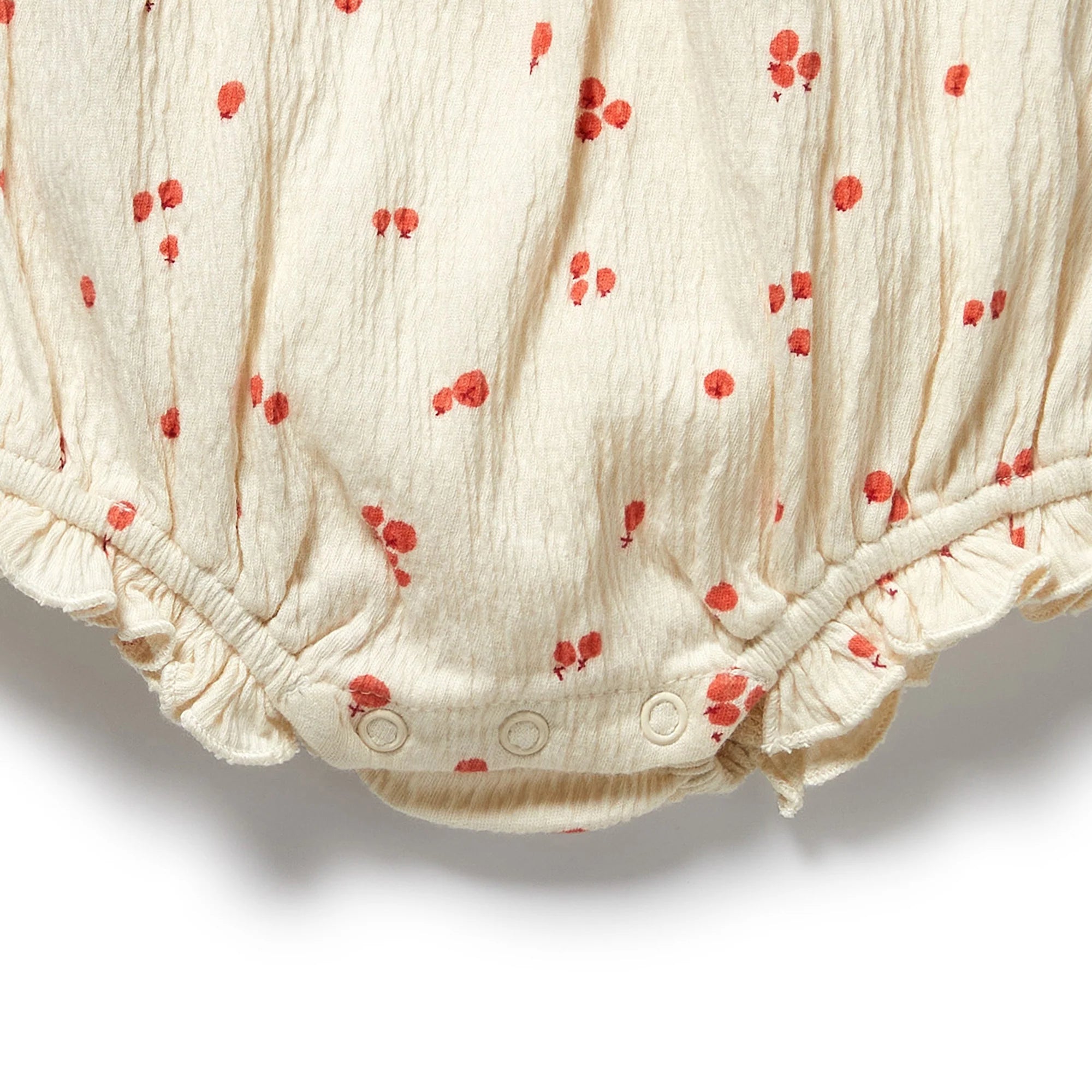 Wilson & Frenchy - Organic Crinkle Tie Playsuit Jolly Holly