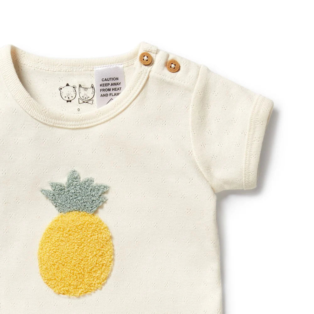 Wilson & Frenchy - Piney Pals Organic Pointelle Bodysuit