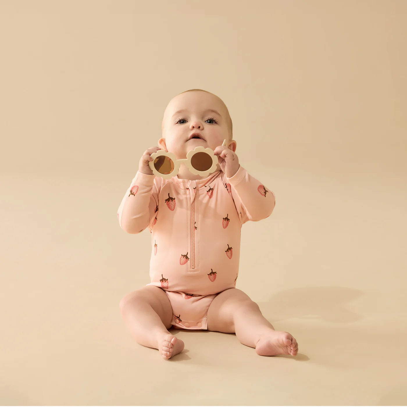 Wilson & Frenchy - Strawberry Kisses Long Sleeved Swimsuit