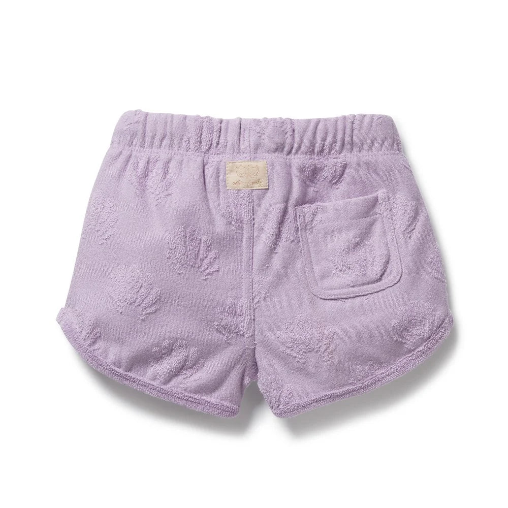 Wilson & Frenchy - Lavender Shells Organic Terry Tie Short