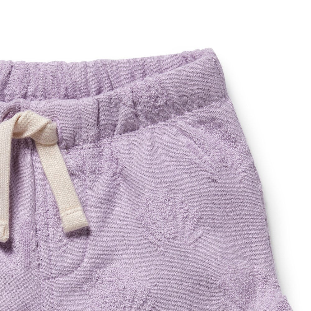 Wilson & Frenchy - Lavender Shells Organic Terry Tie Short