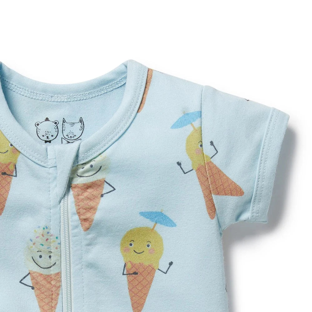 Wilson & Frenchy - Frosty Friends Organic Boyleg Zipsuit