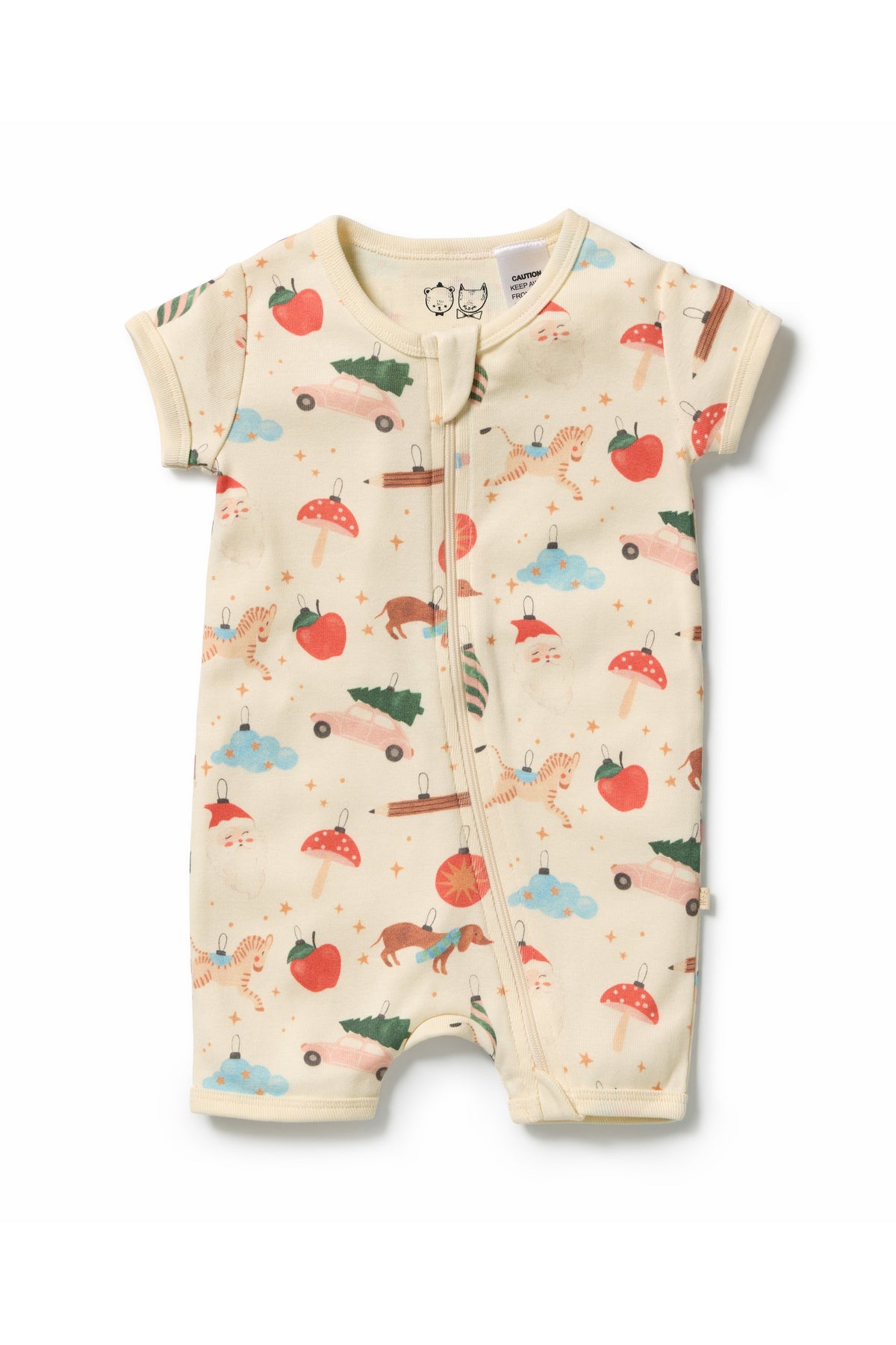 Wilson & Frenchy - Deck the Halls Organic Rib Boyleg Zipsuit