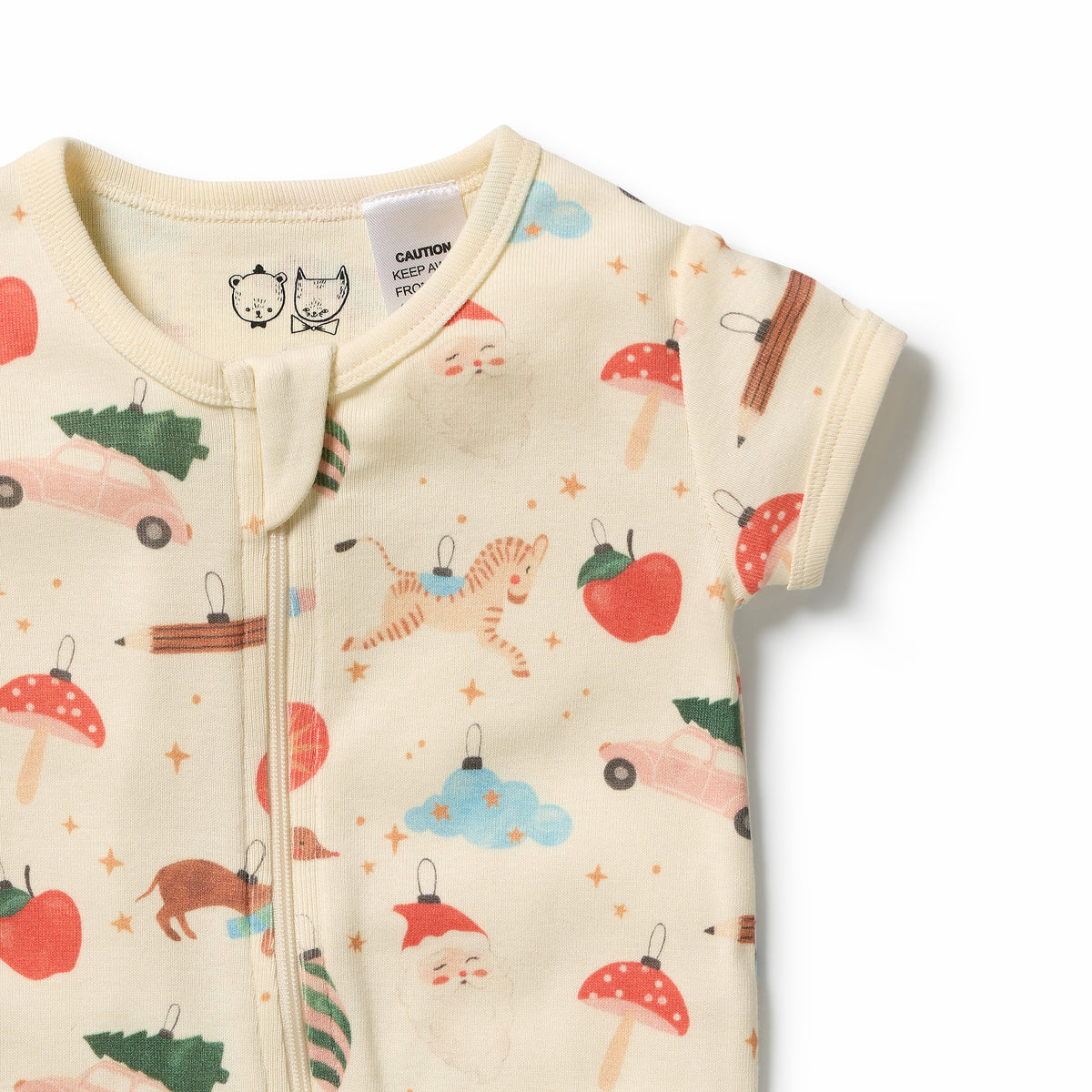 Wilson & Frenchy - Deck the Halls Organic Rib Boyleg Zipsuit