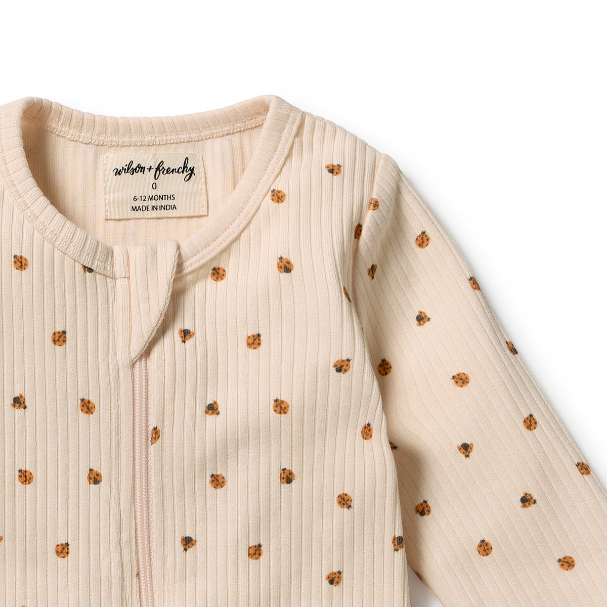 Wilson & Frenchy - Little Lady Bugs Organic Zipsuit with Feet