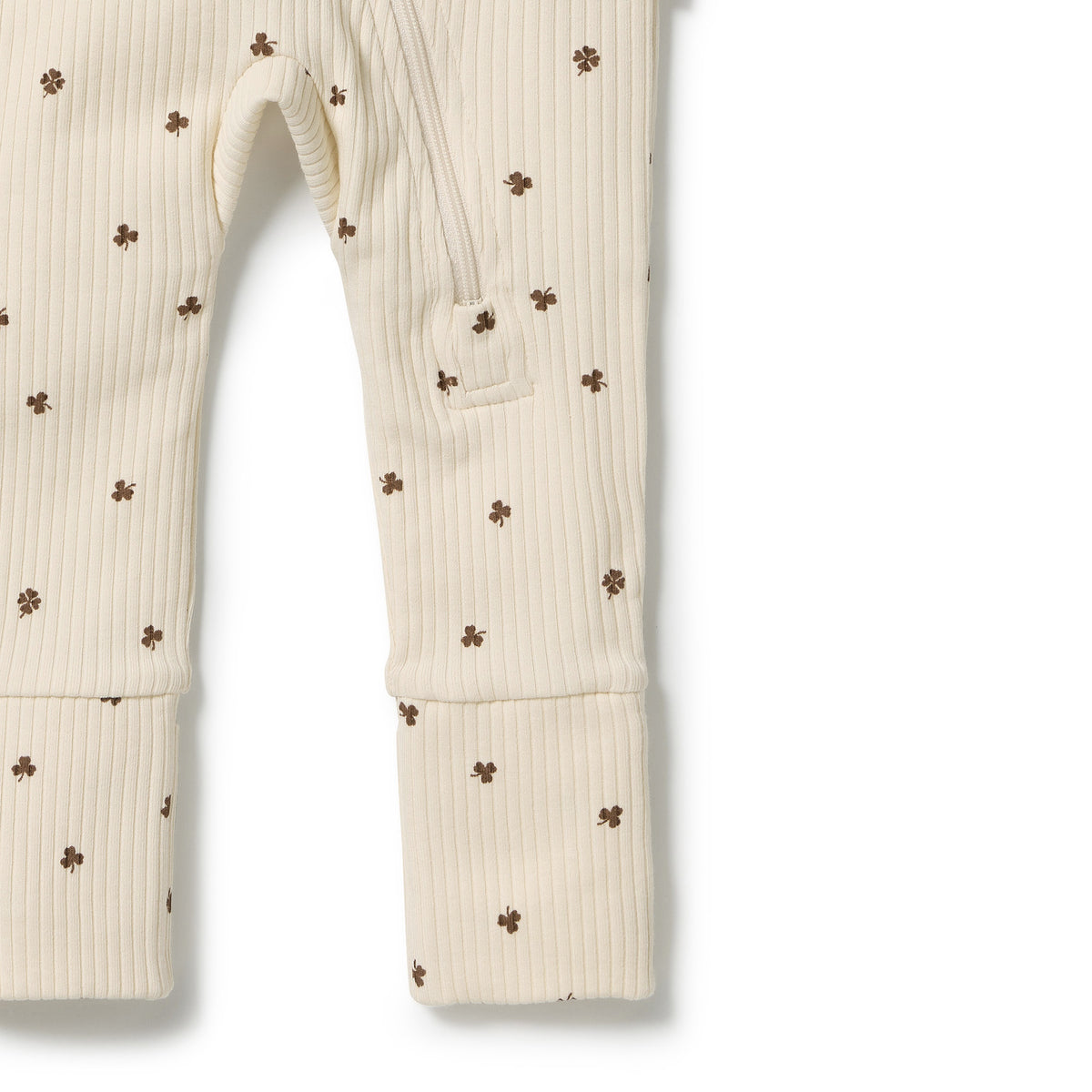 Wilson & Frenchy - My Lucky Charm Organic Zipsuit with Feet