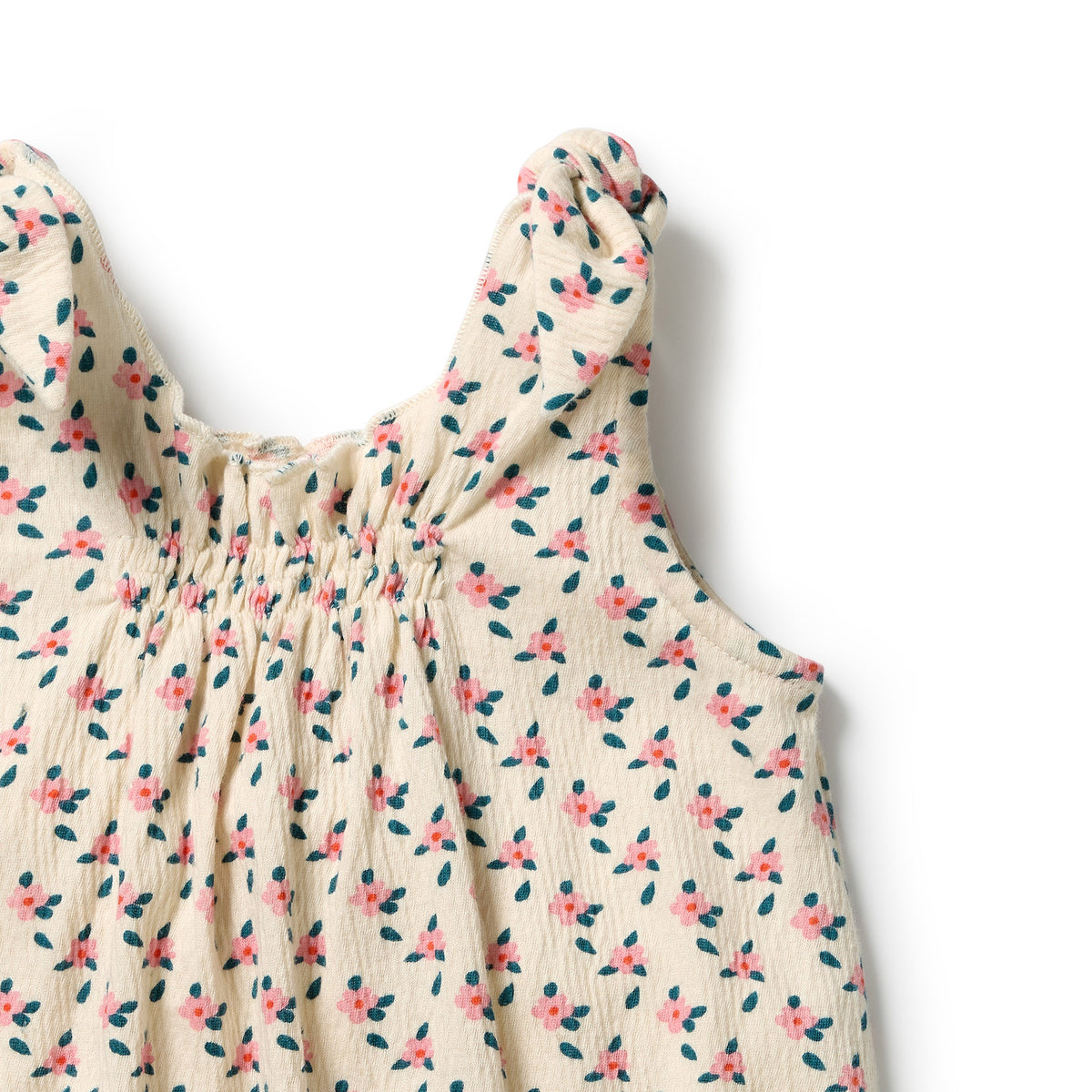 Wilson & Frenchy - Little Blossom Organic Crinkle Tie Playsuit