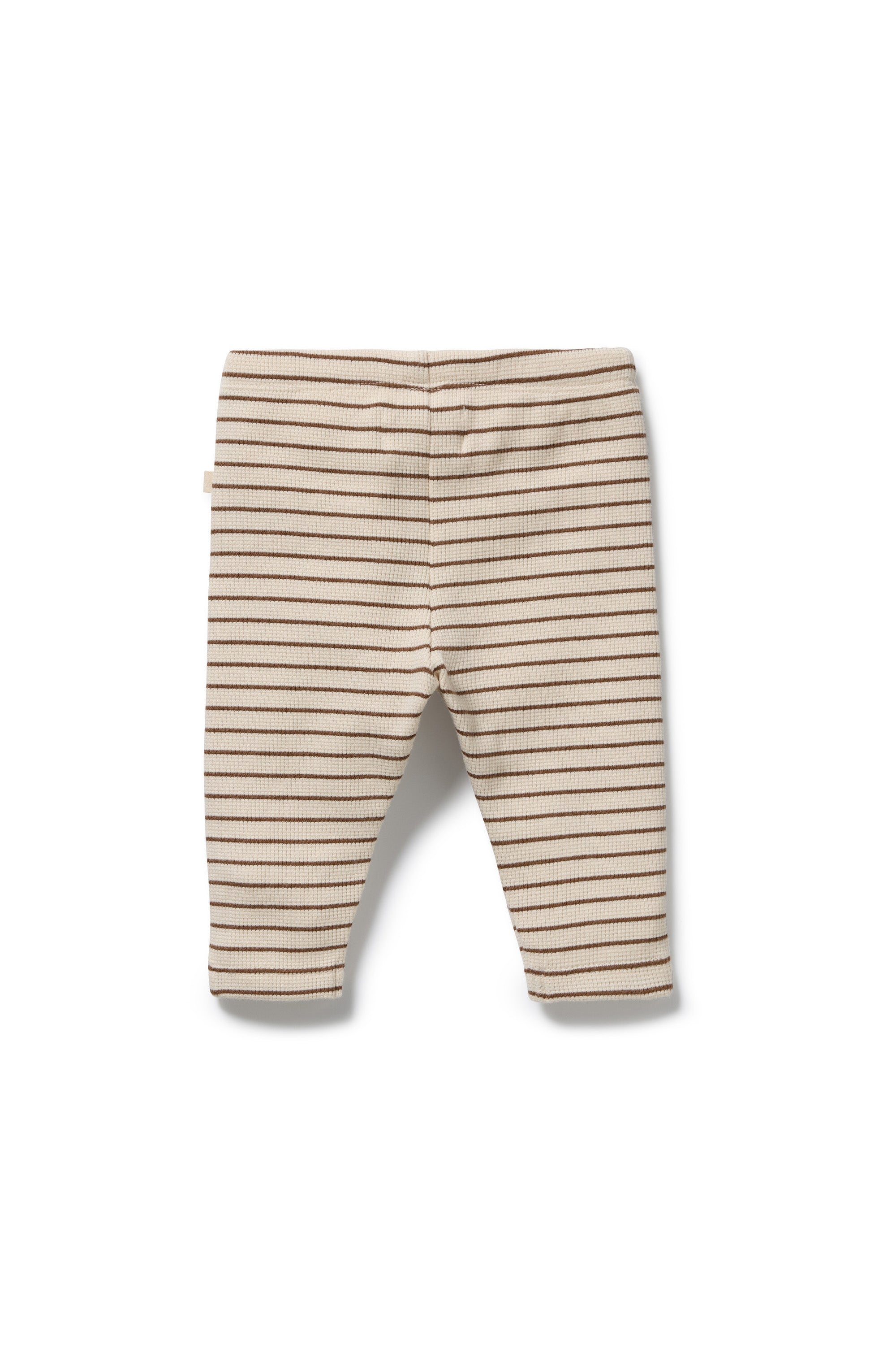 Wilson & Frenchy - Nutmeg Stripe Organic Waffle Legging