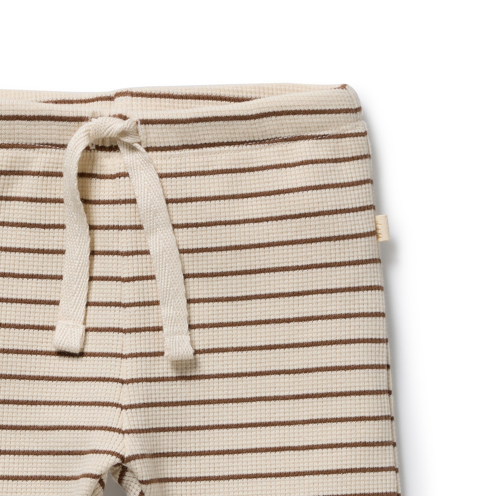 Wilson & Frenchy - Nutmeg Stripe Organic Waffle Legging