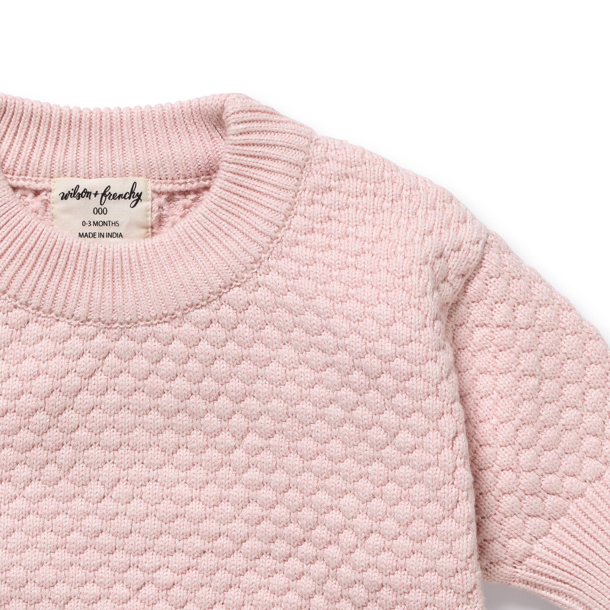 Wilson & Frenchy - Marshmellow Organic Knitted Bubble Jumper