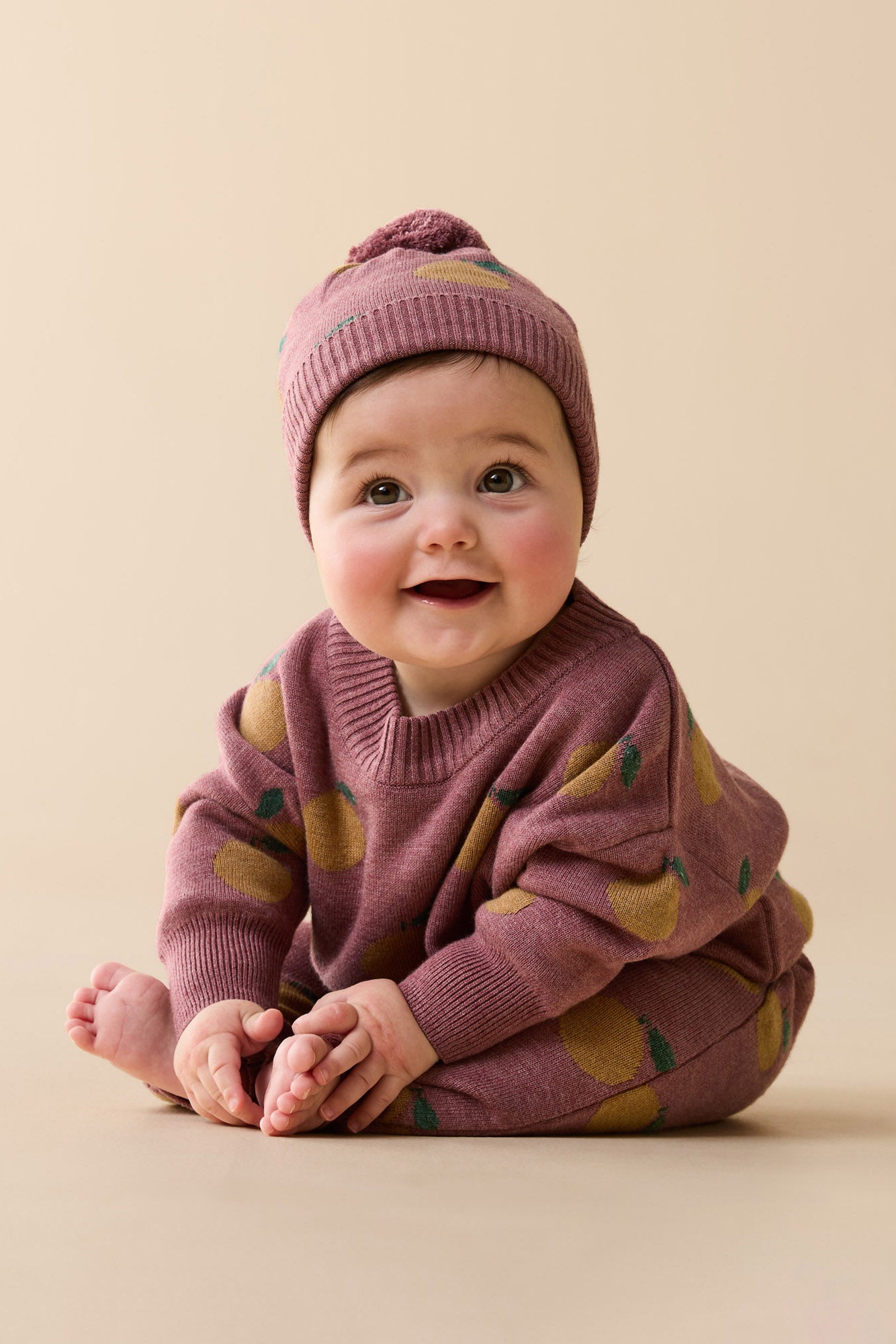 Wilson & Frenchy - Clementine Organic Knitted Jacquard Jumper