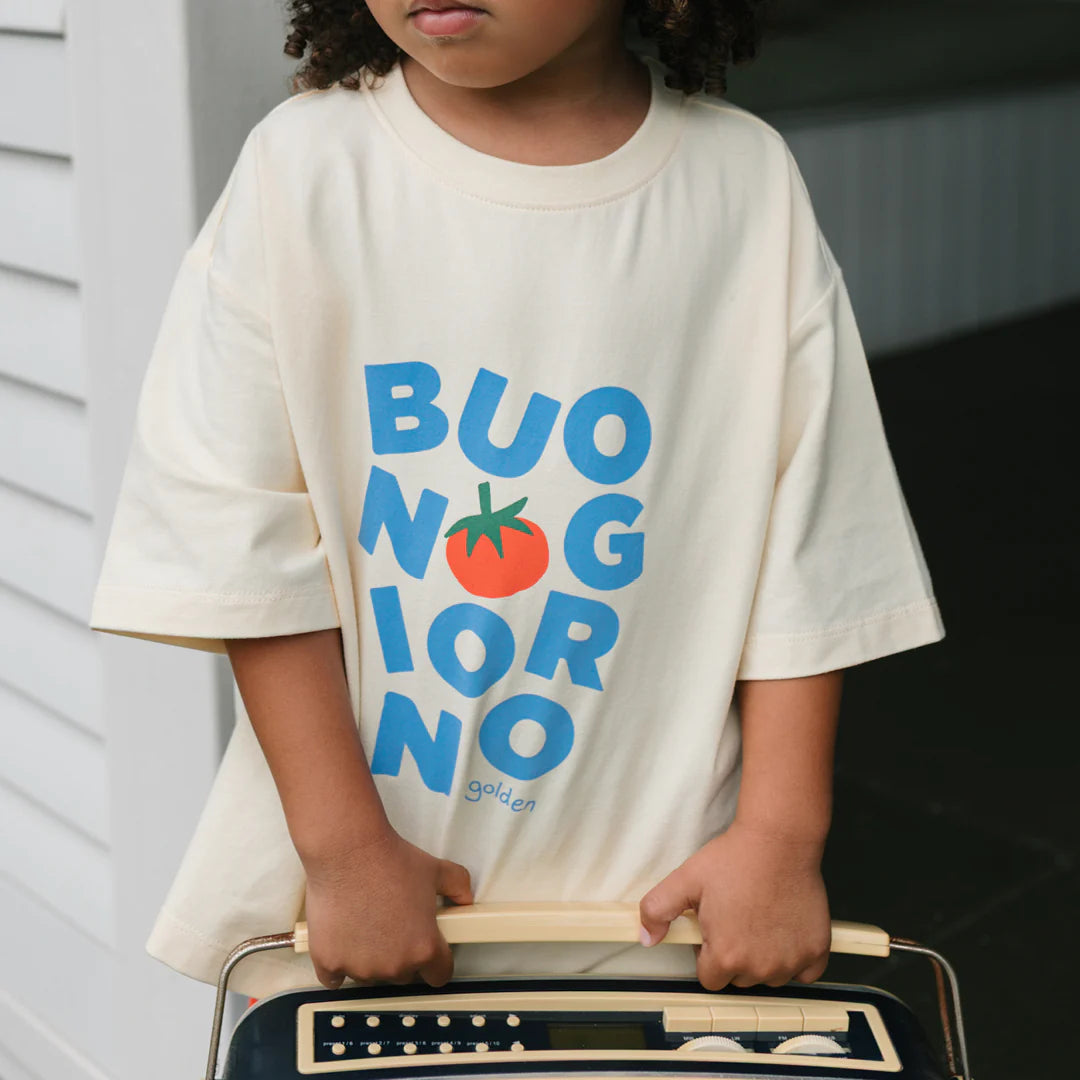 Golden Children - Buongiorno Mid Sleeve Tee Vanilla Parfait