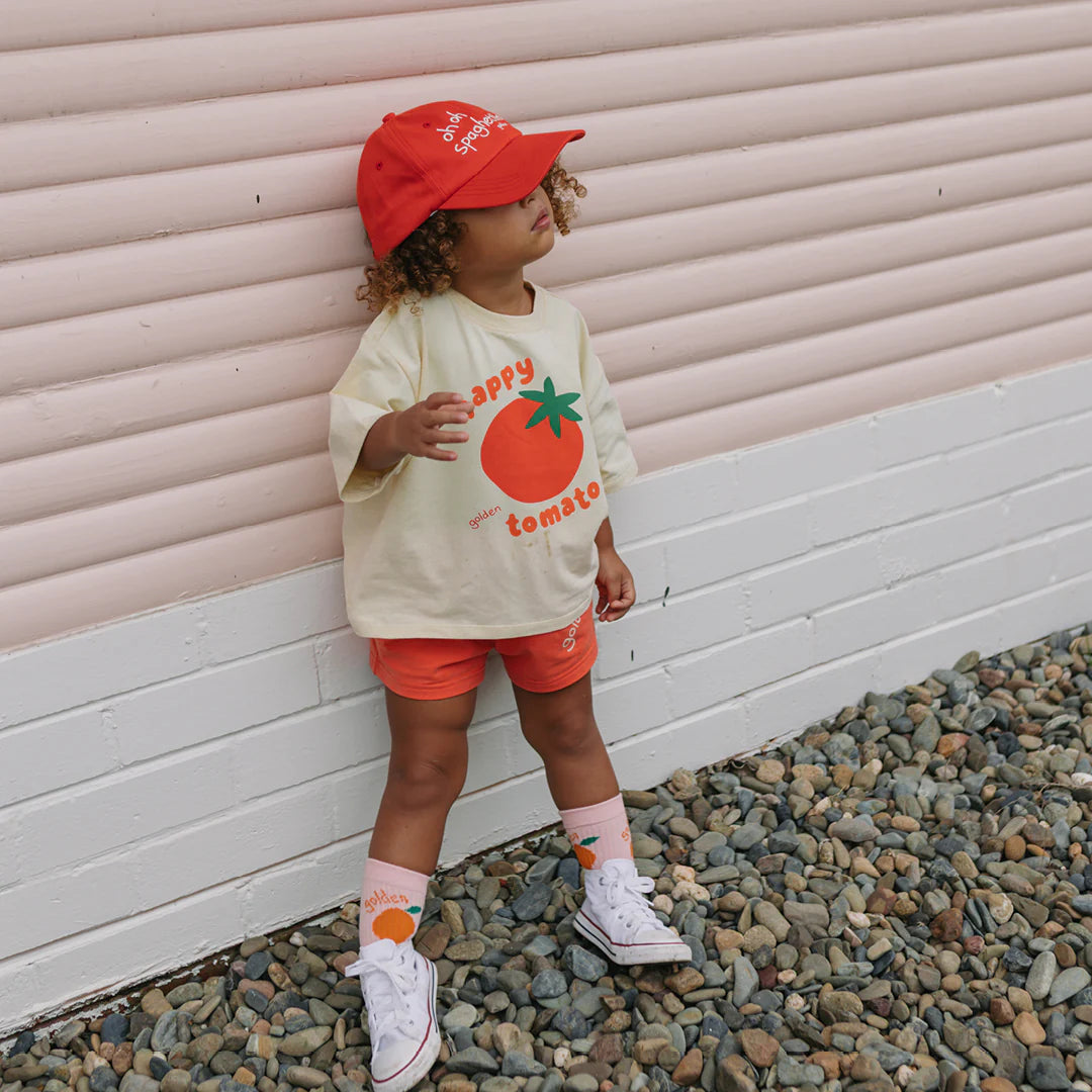 Golden Children - Happy Tomato Mid Sleeve Tee Vanilla Parfait