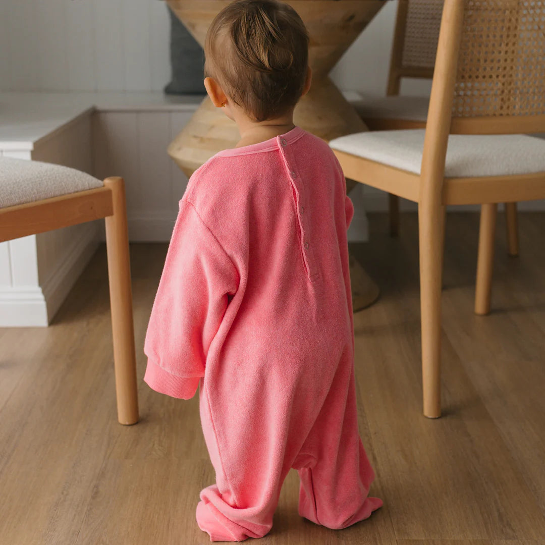 Golden Children - Strawberry Cake Playsuit Meringue Pink