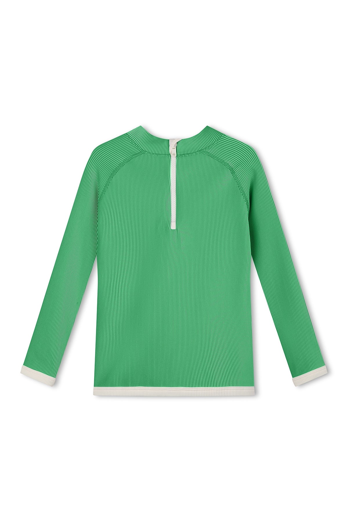 Zulu & Zephyr - Mini Stripe Rib Rashie Parrot Green