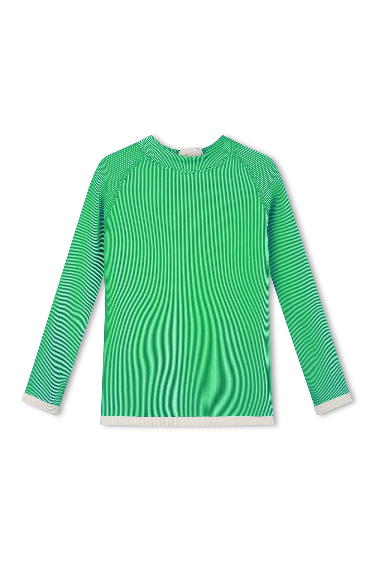Zulu & Zephyr - Mini Stripe Rib Rashie Parrot Green