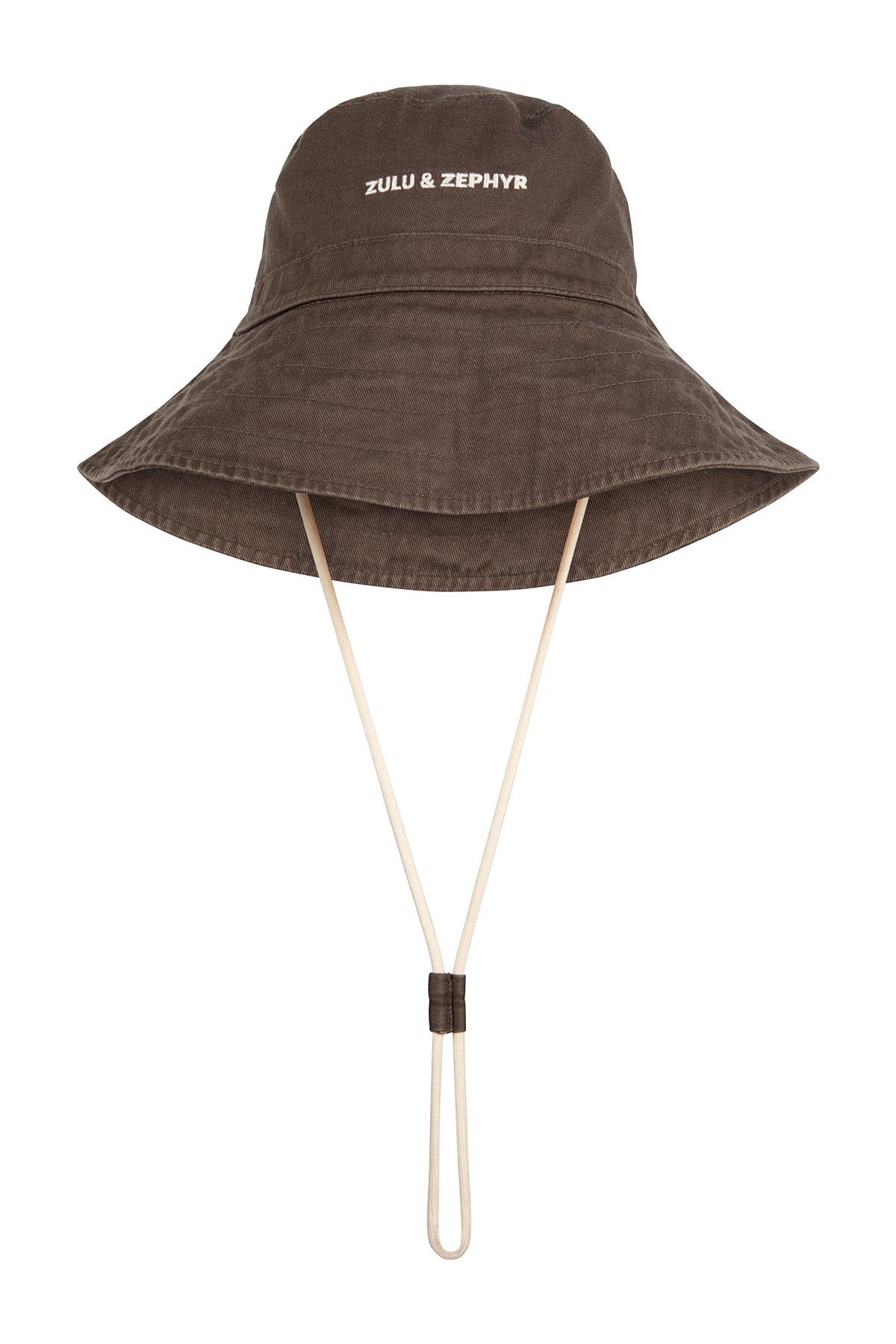 Zulu & Zephyr - ZZ Logo Bucket Hat Cocoa