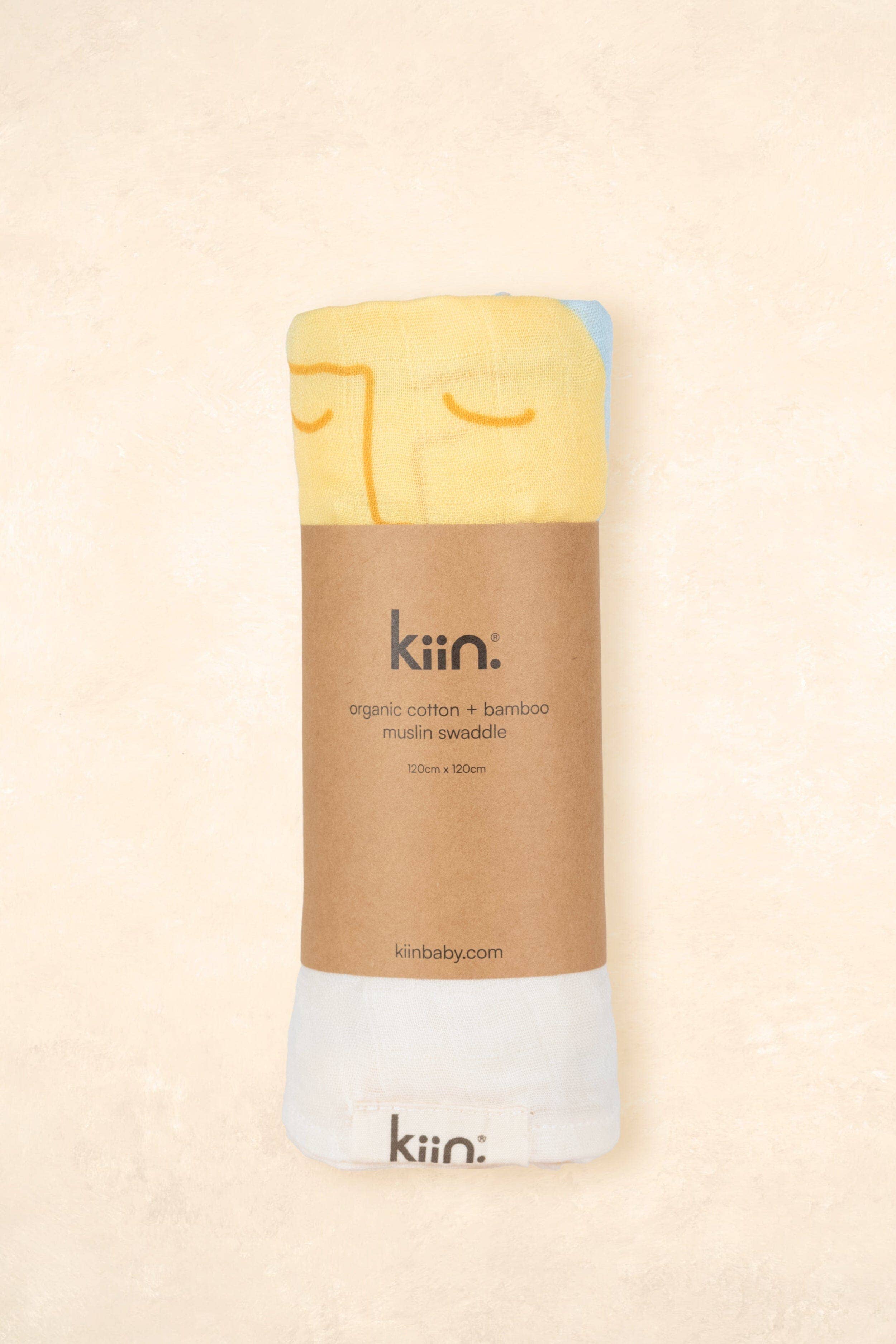 Kiin Baby - Organic Muslin Swaddle - Sunny Day (Limited Edition)