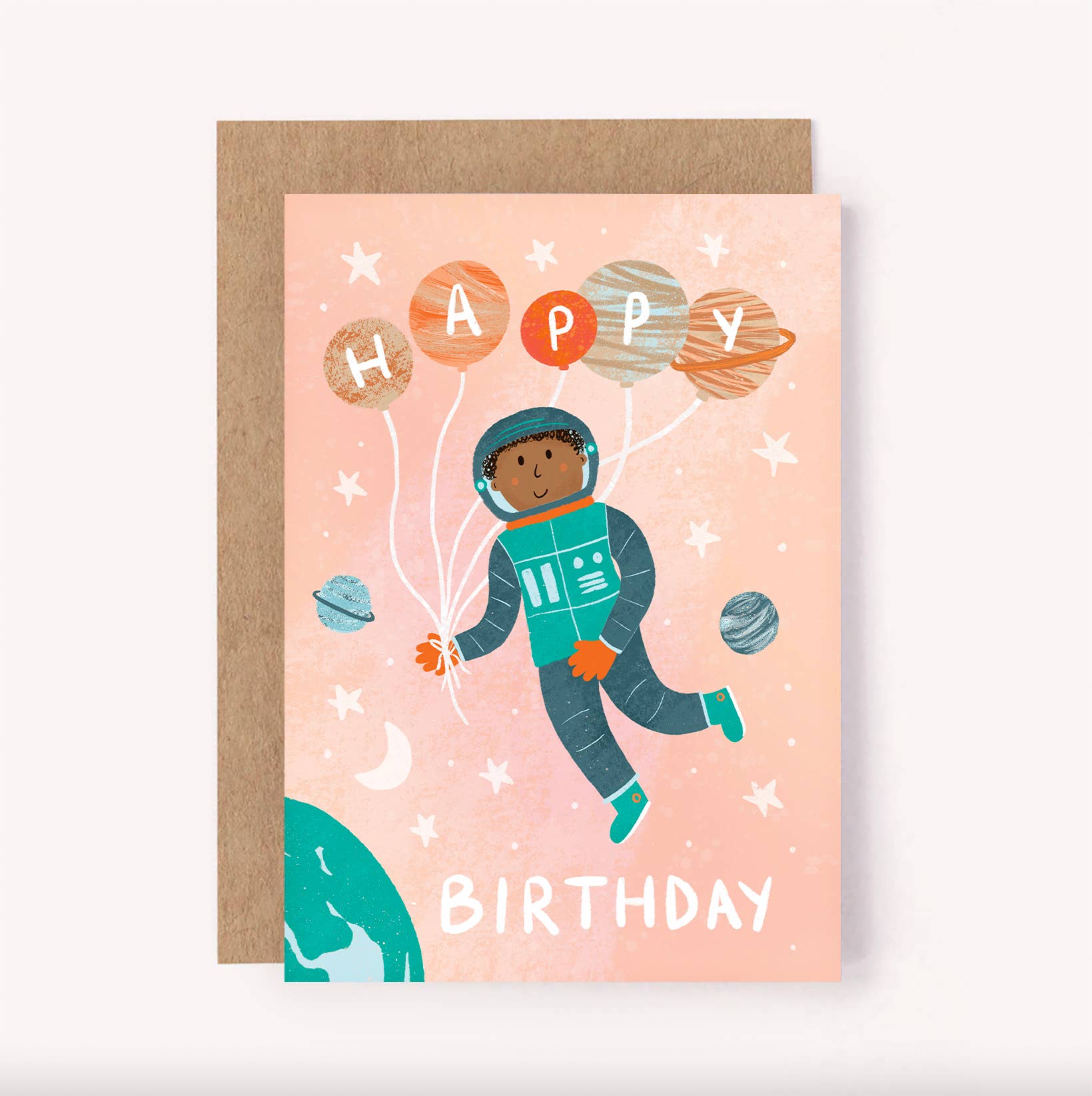 Lauren Sissons Studio - Astronaut "Happy Birthday" Card