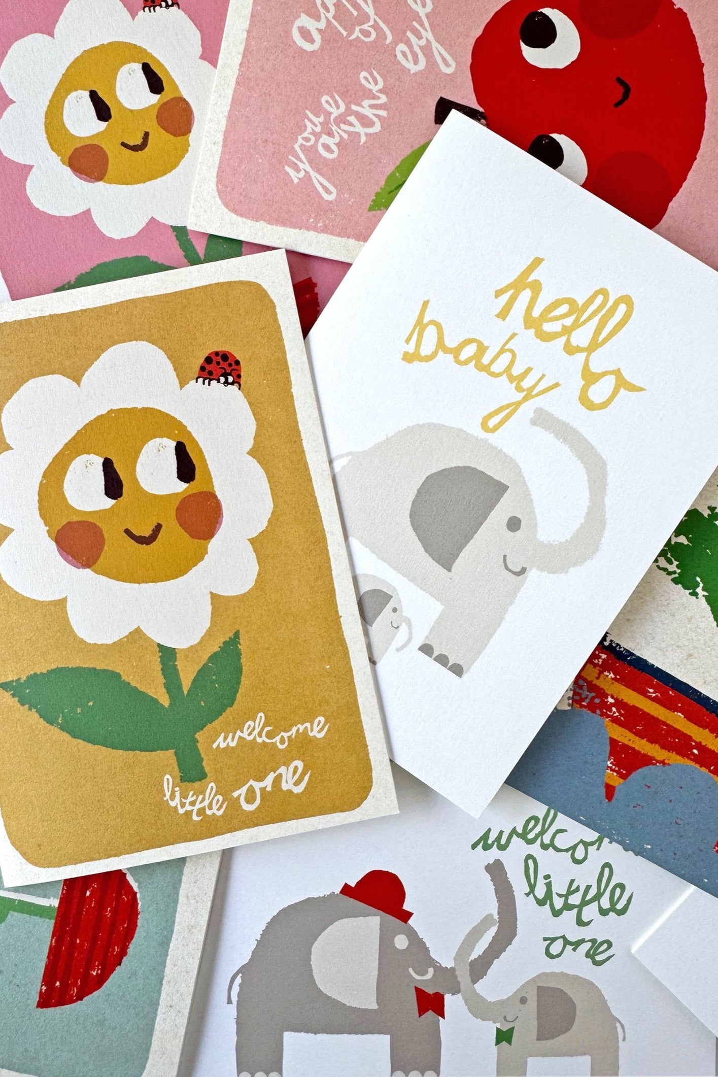 Florence Fry - New Baby Greeting Card "Hello Baby"