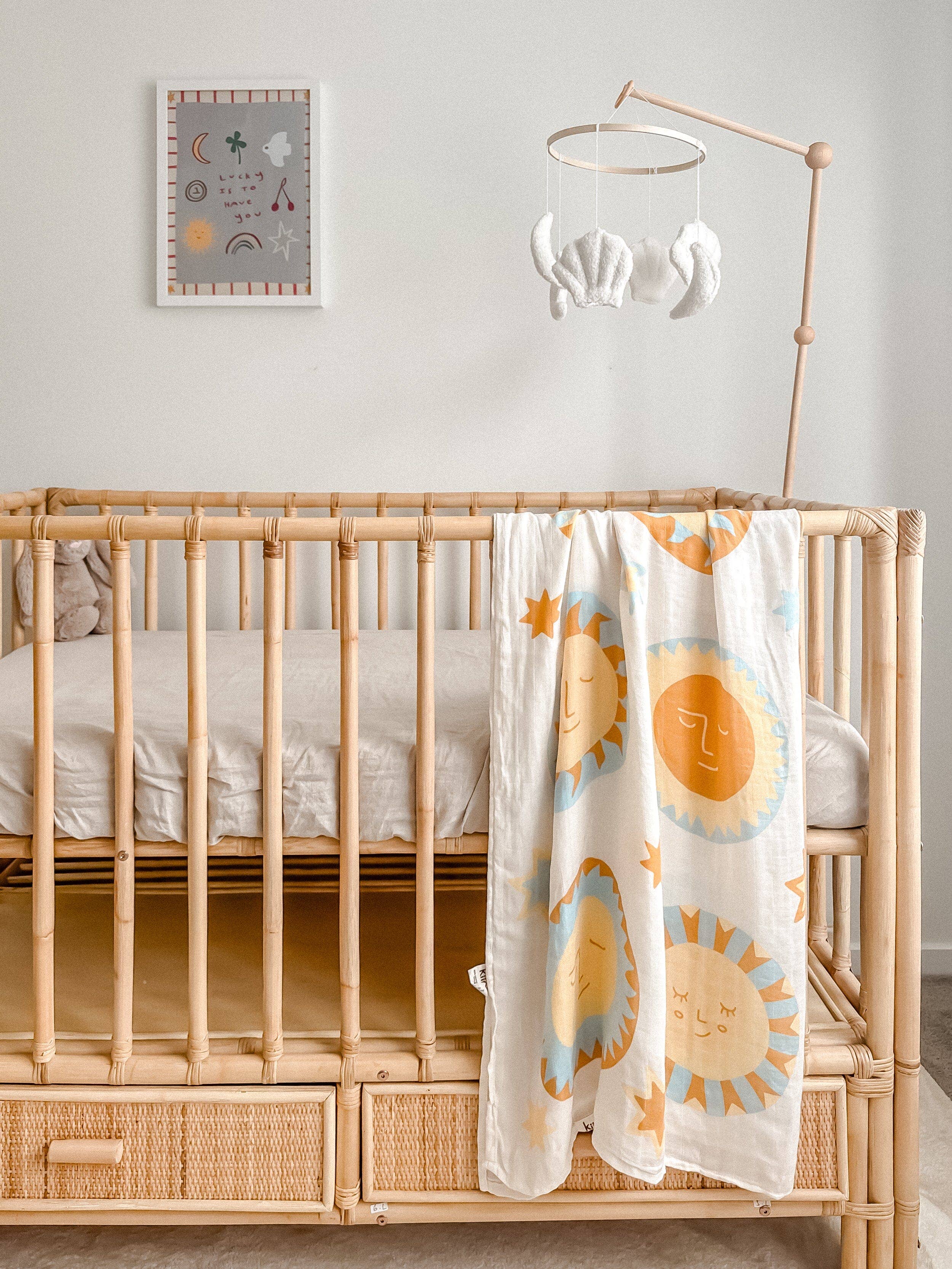 Kiin Baby - Organic Muslin Swaddle - Sunny Day (Limited Edition)