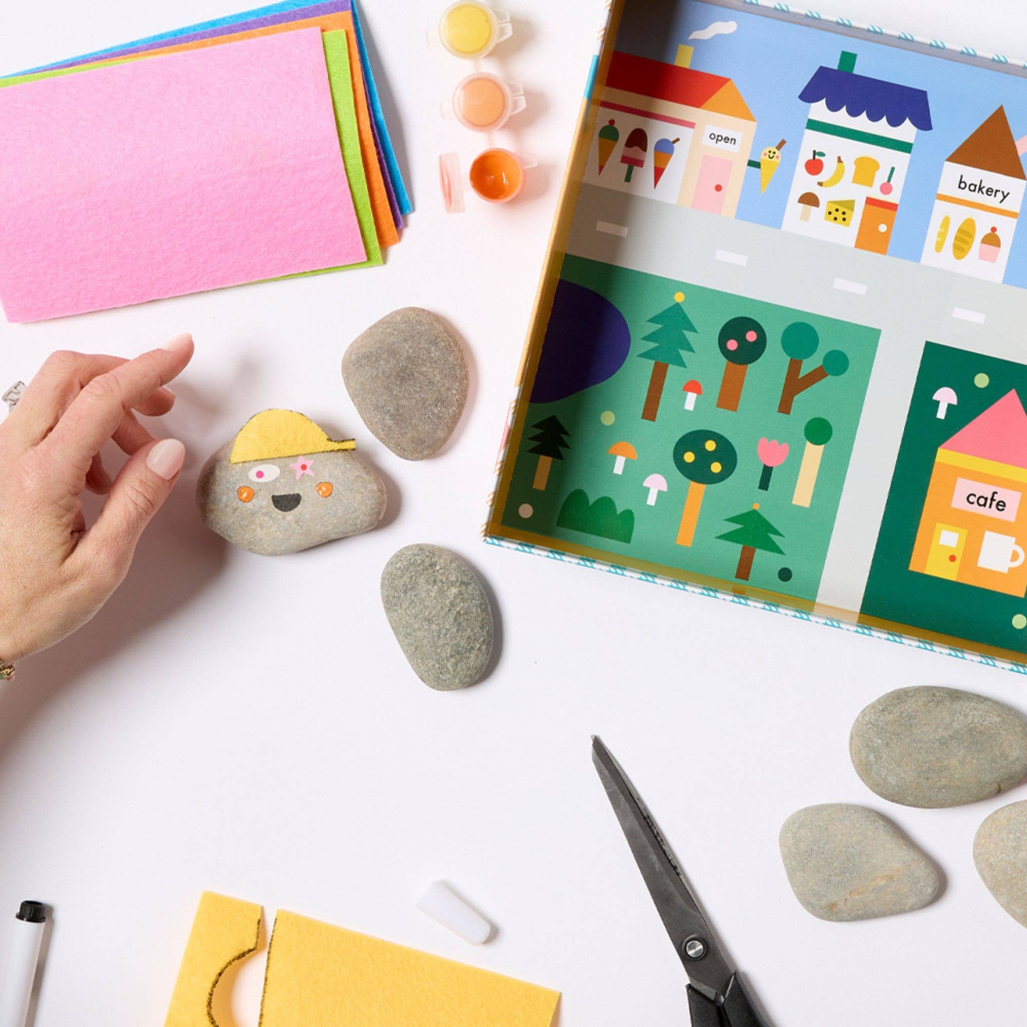 Journey Of Something - Kids Rock Painting Kit Cool Faces
