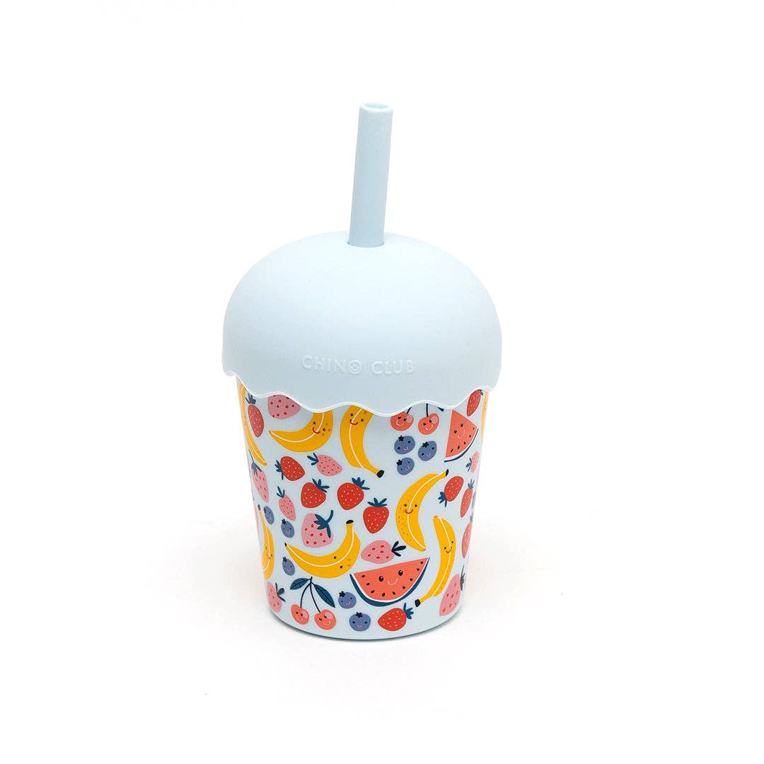 Chino Club - Blue Fruits Mini Smoothie Cup & Straw 200ml
