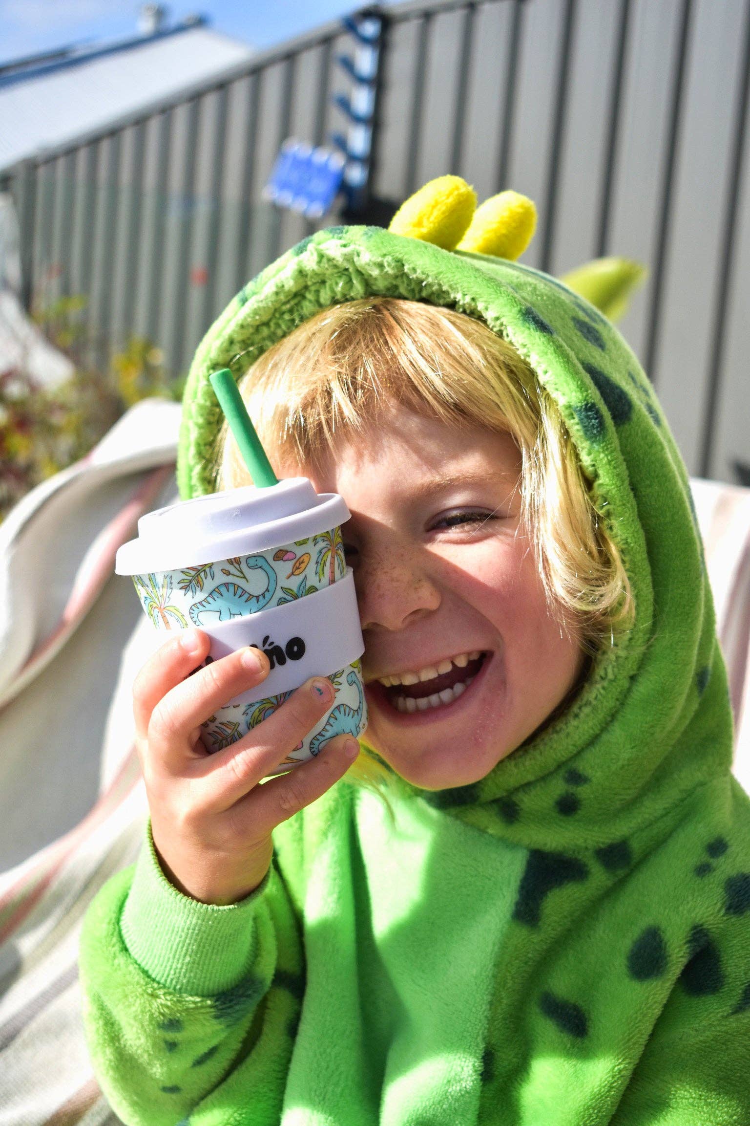 BBcino - Reusable Babycino Cup 120ml Sip-a-saurus