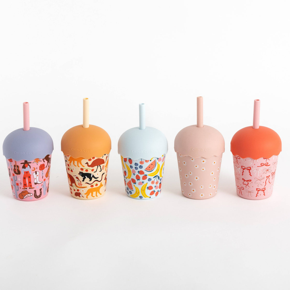 Chino Club - Blue Fruits Mini Smoothie Cup & Straw 200ml