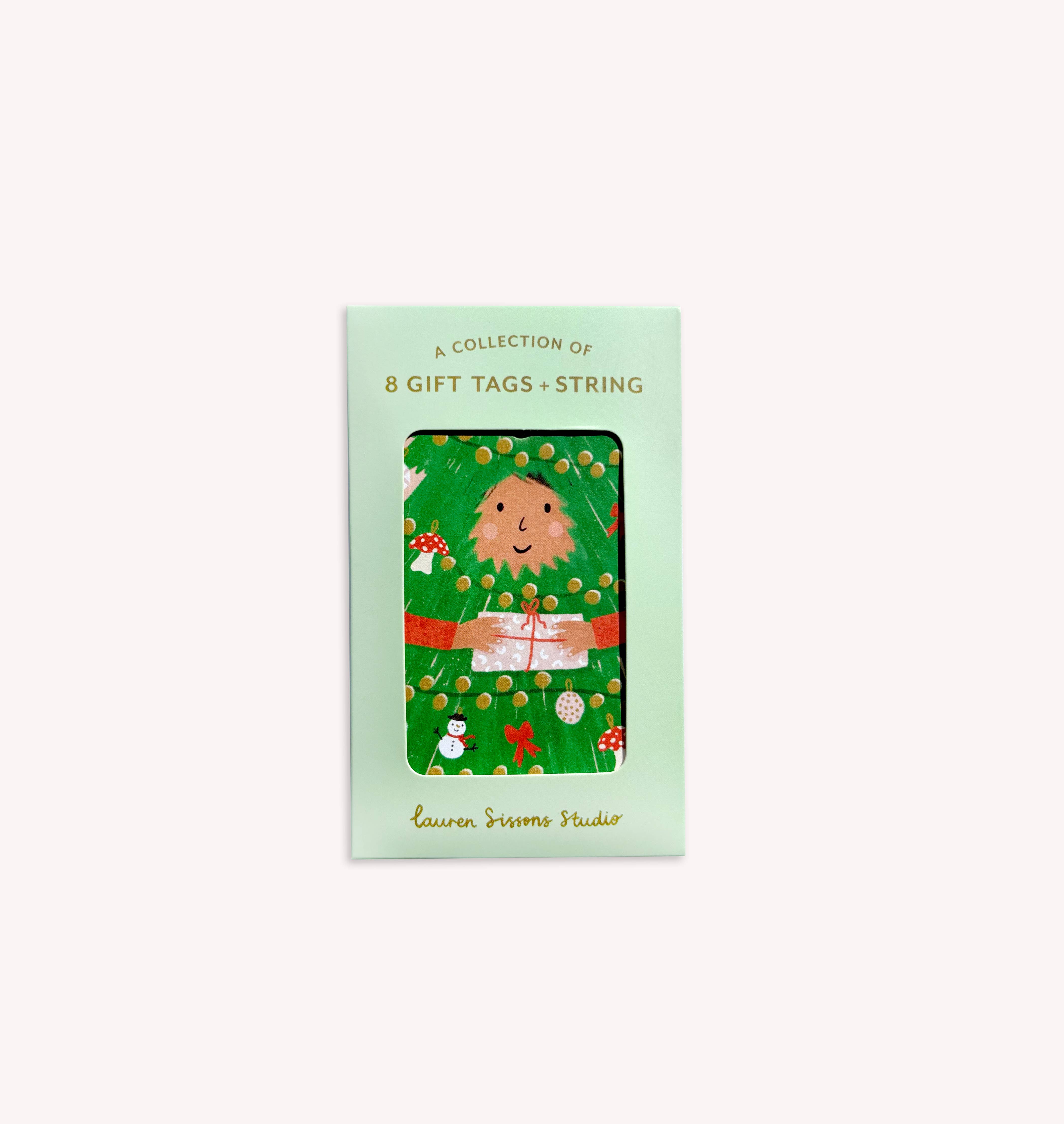 Lauren Sissons Studio - Festive Gift Tag Set (Pack of 8 With String)