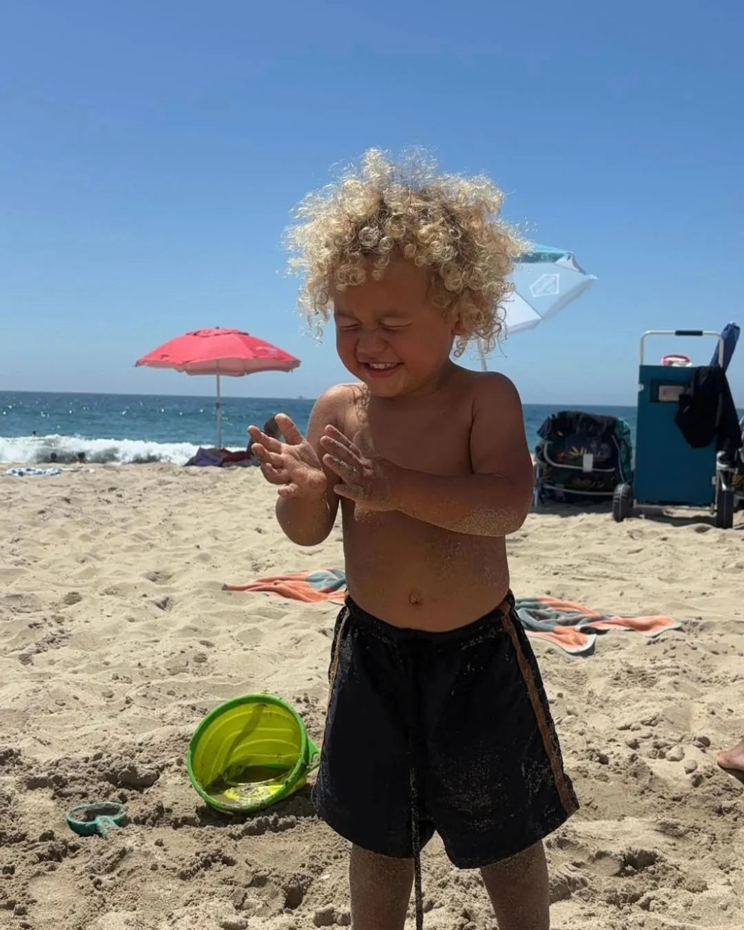 Ziggy Zaza - Twin Stripe Swim Short Midnight