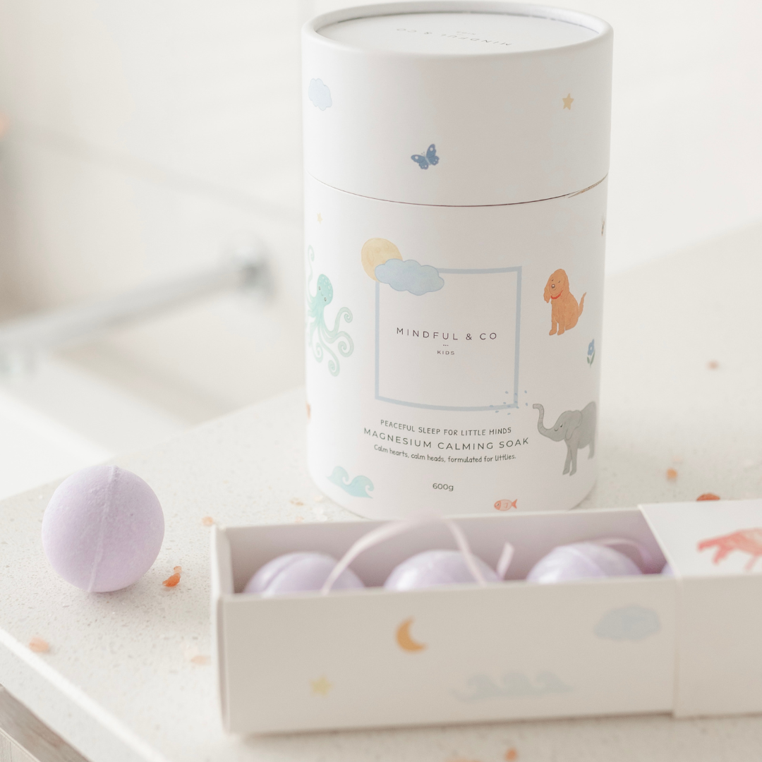 Mindful & Co Kids – Kids Magnesium Sleep Bath Bombs